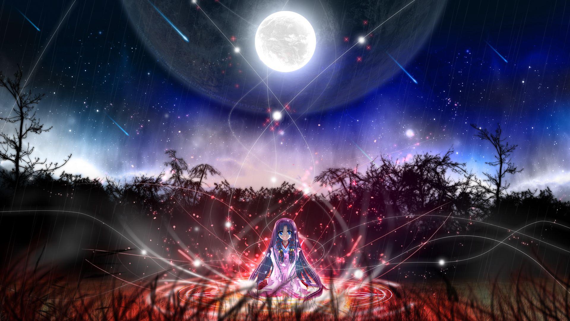 1920x1080 Wallpaper W04 139760 Anime Girls Magic