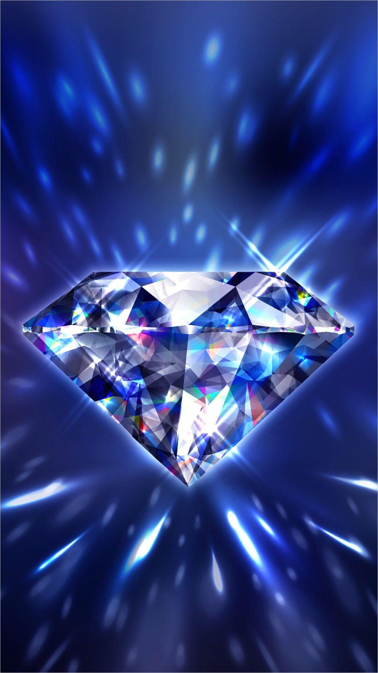 Blue diamonds with bling wallpaper  Glittery wallpaper Diamond wallpaper Diamond  wallpaper iphone