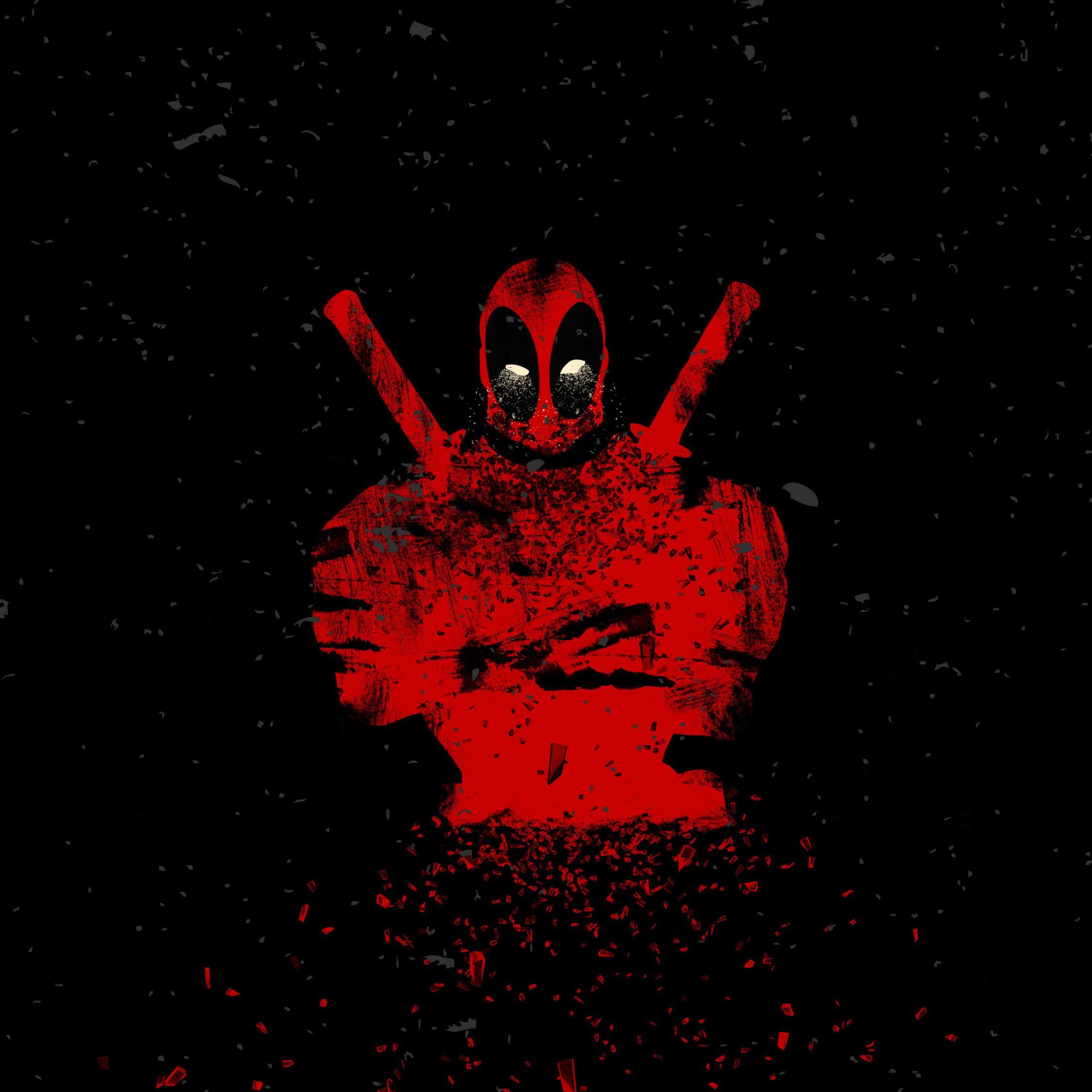 2248x2248 Download 2248x2248 wallpaper deadpool, shattered art, abstract, ipad