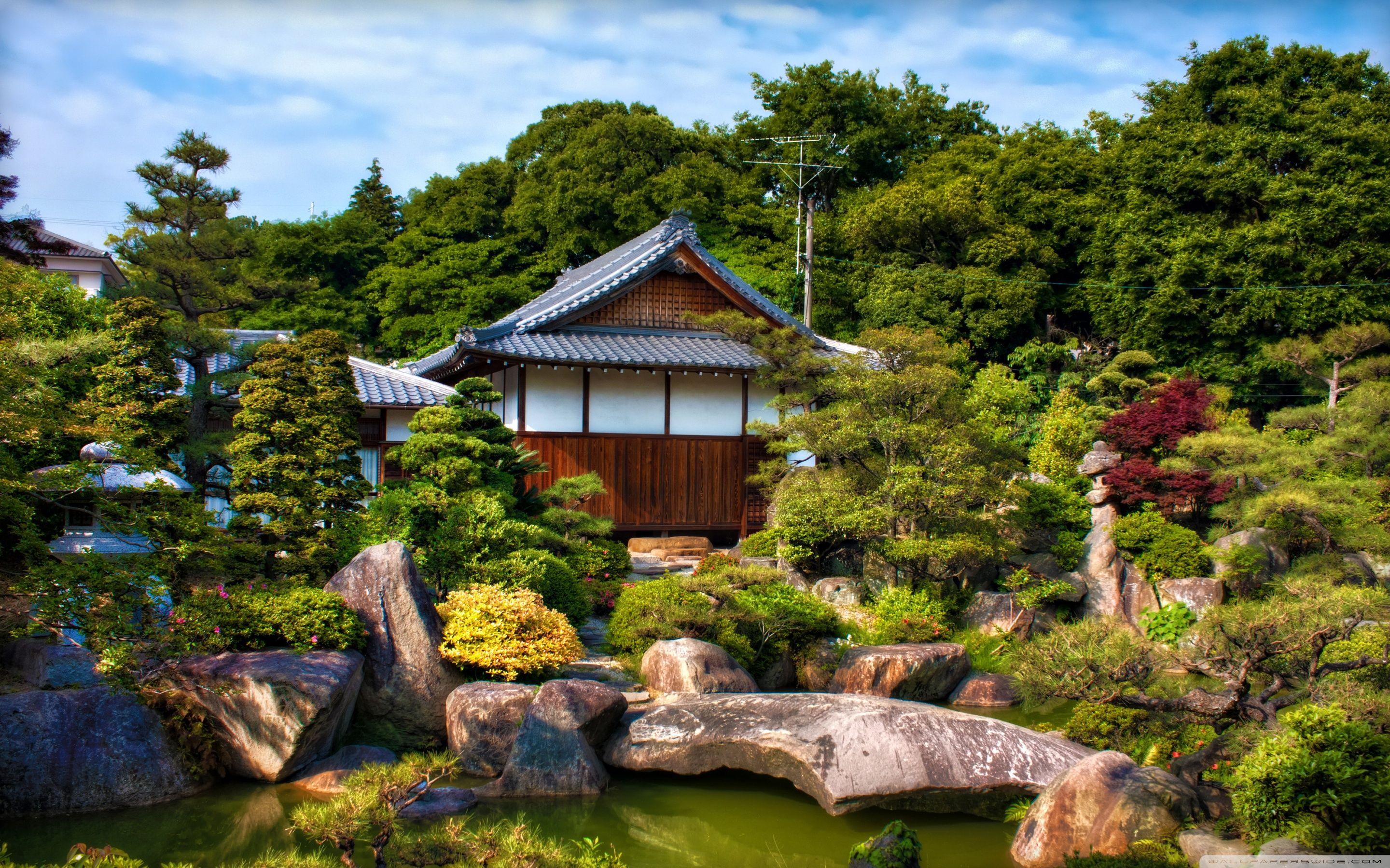 2880x1800 Japanese Garden Ultra HD Desktop Background Wallpaper for 4K UHD