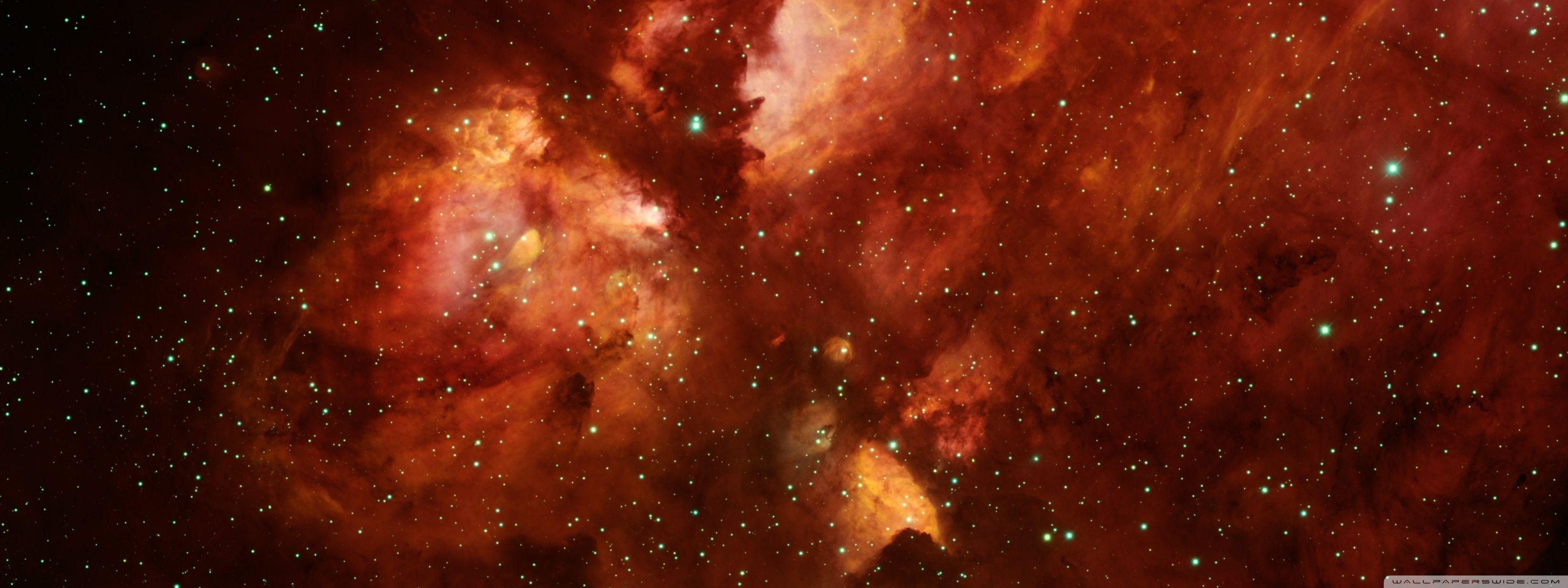 3360x1260 Cats Paw Nebula Ultra HD Desktop Background Wallpaper for 4K UHD