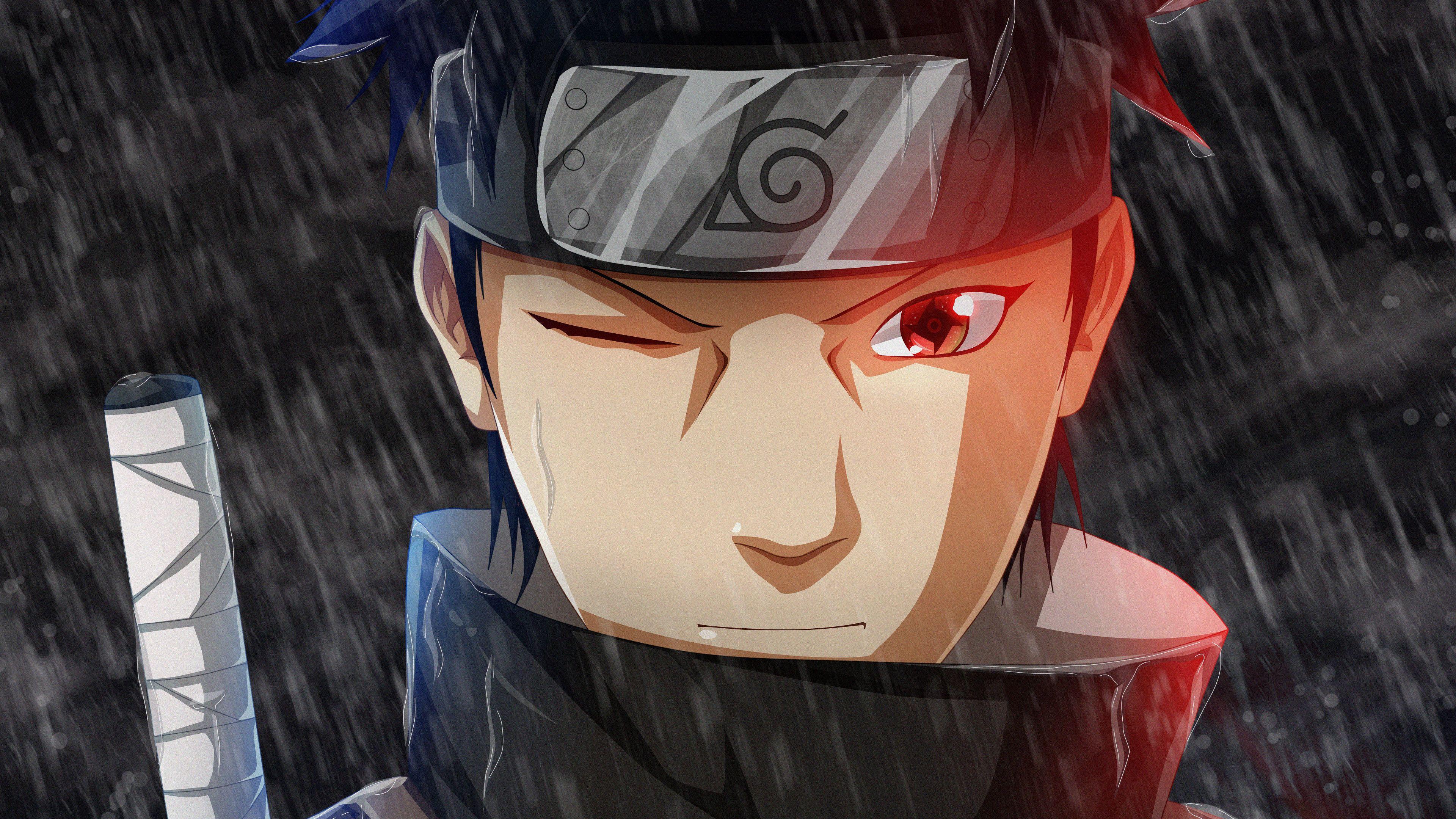 Uchiha Shisui, anime, anime, eyes, naruto, particles, hop, red, sharingan,  HD phone wallpaper