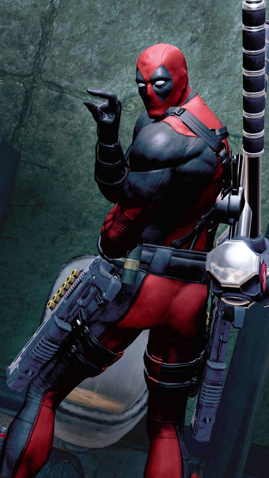 1080x1920 Fighting Deadpool 4k Phone Wallpaper