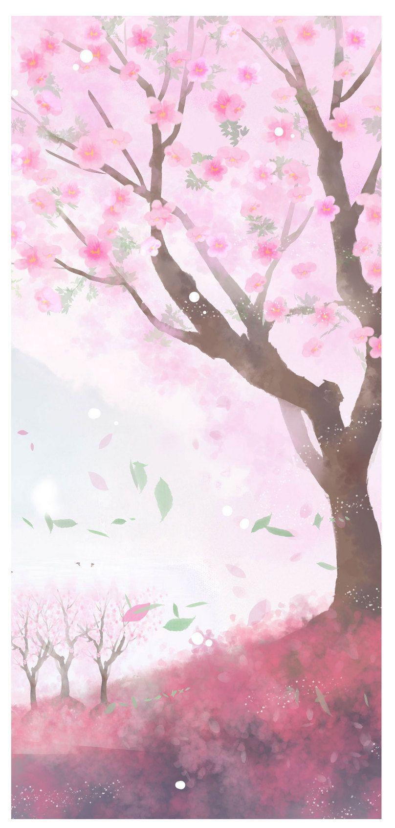 Cherry Blossom Painting Wallpapers - Top Free Cherry Blossom Painting ...