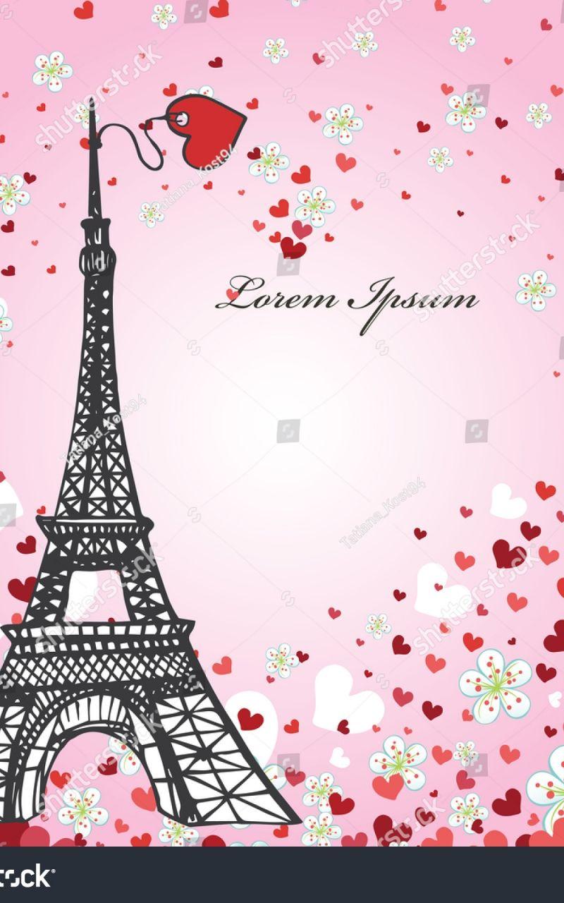 800x1280 Free download Paris Love Background Vintage Valentine Wedding
