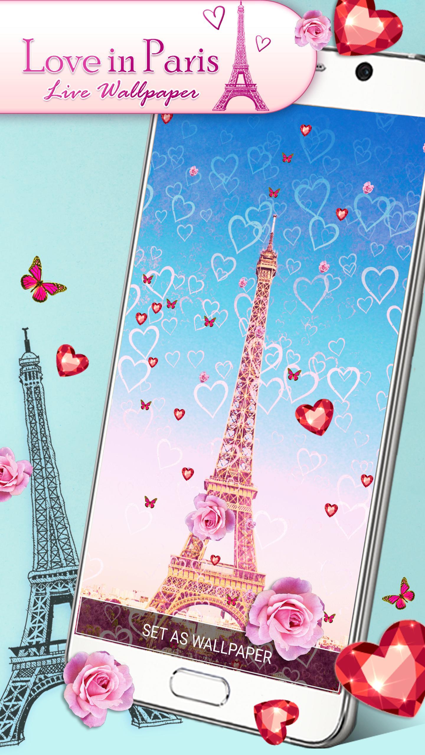 1440x2560 Love in Paris Live Wallpaper for Android