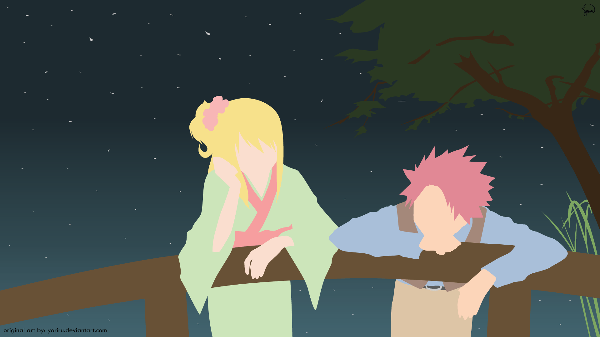 1920x1080 Fairy Tail Lucy And Natsu Wallpaper