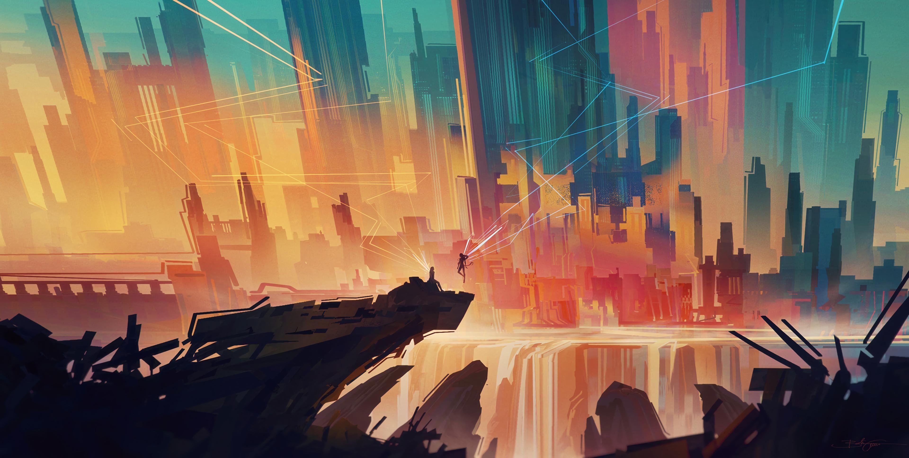 3840x1934 Fairy Tale 4K wallpaper