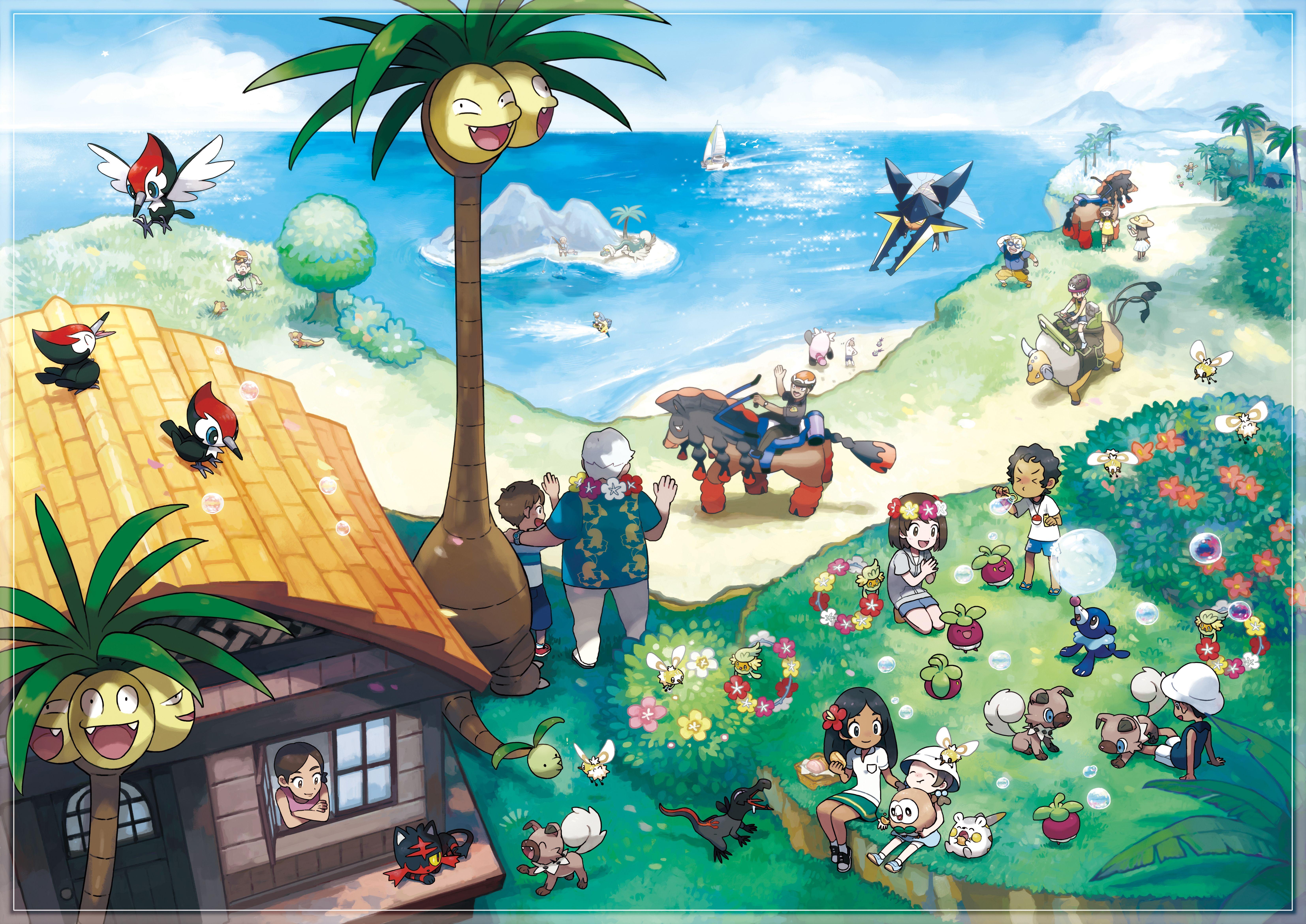 6614x4680 Alolan Exeggutor HD Wallpaper and Background Image