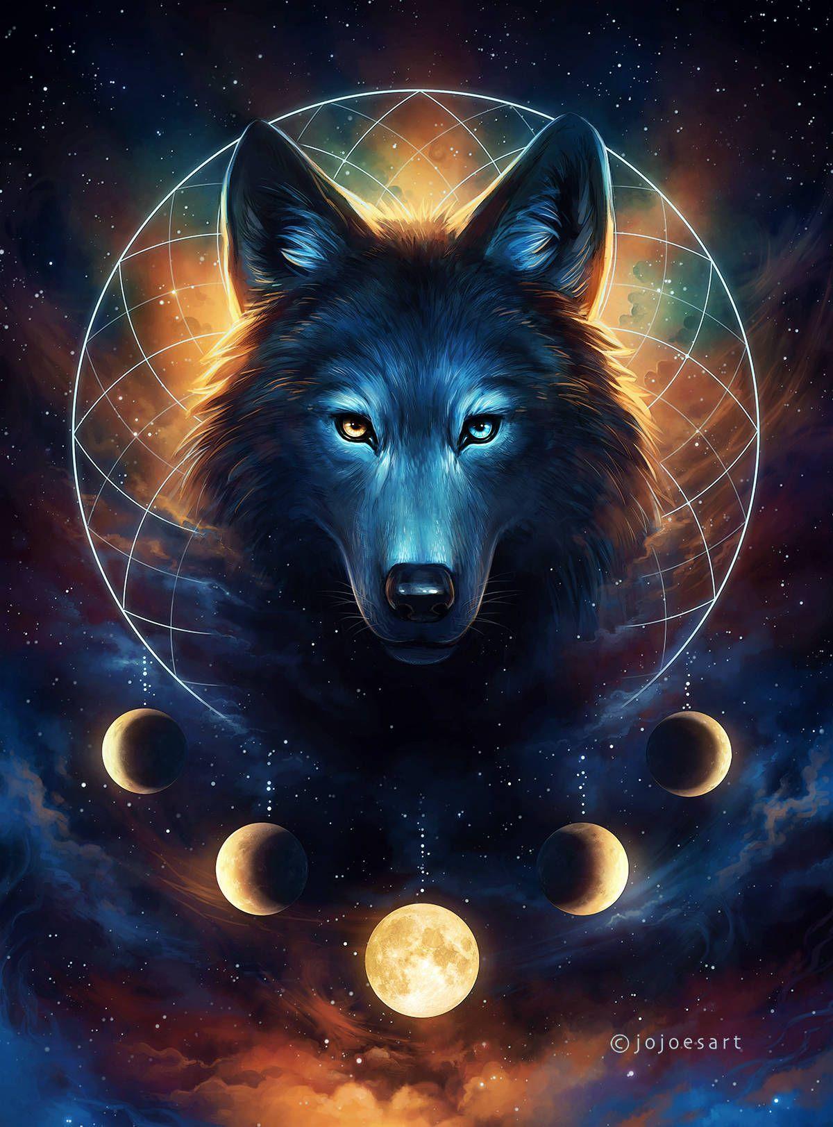 dream black wolf