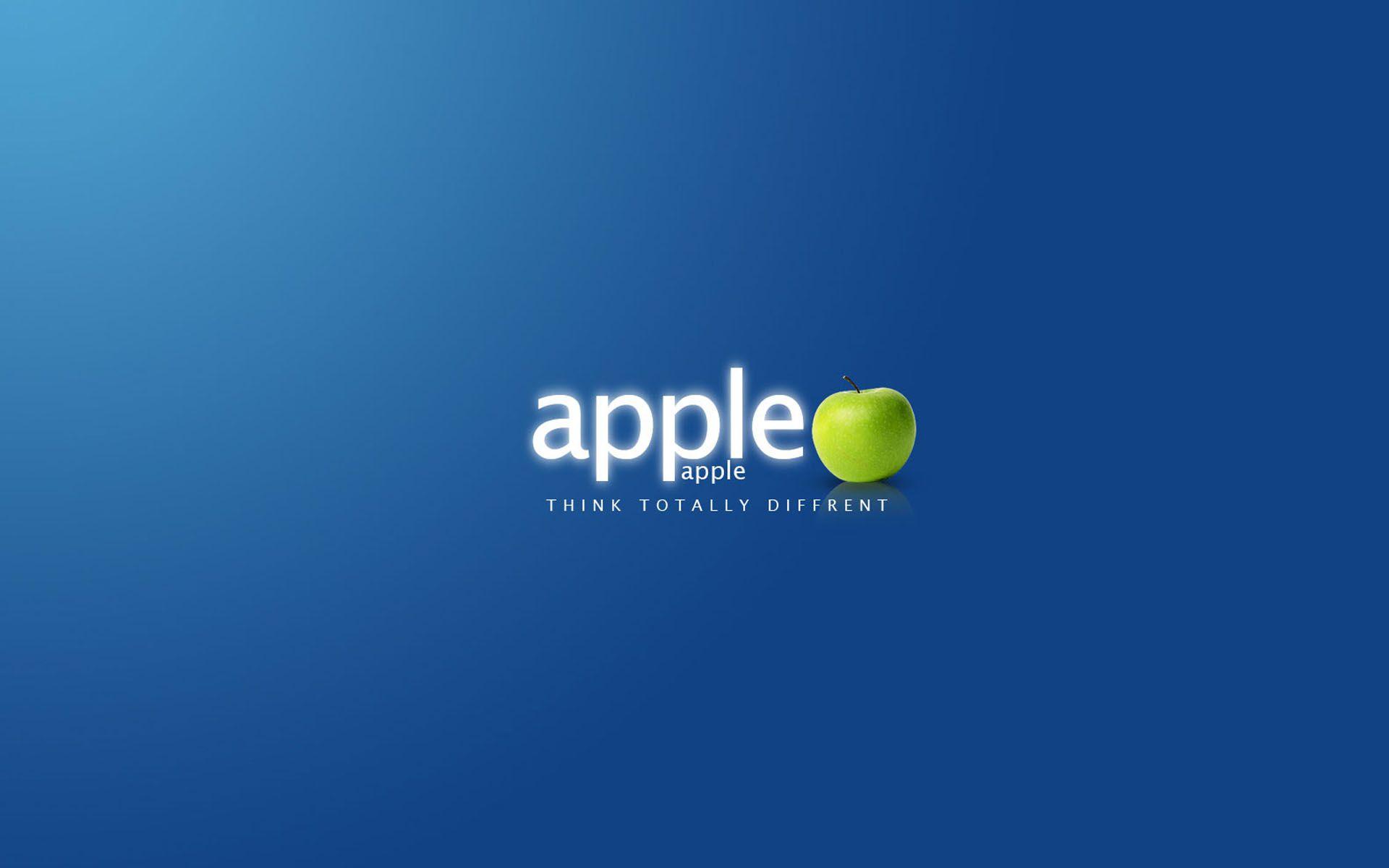 1920x1200 Blue Apple Background