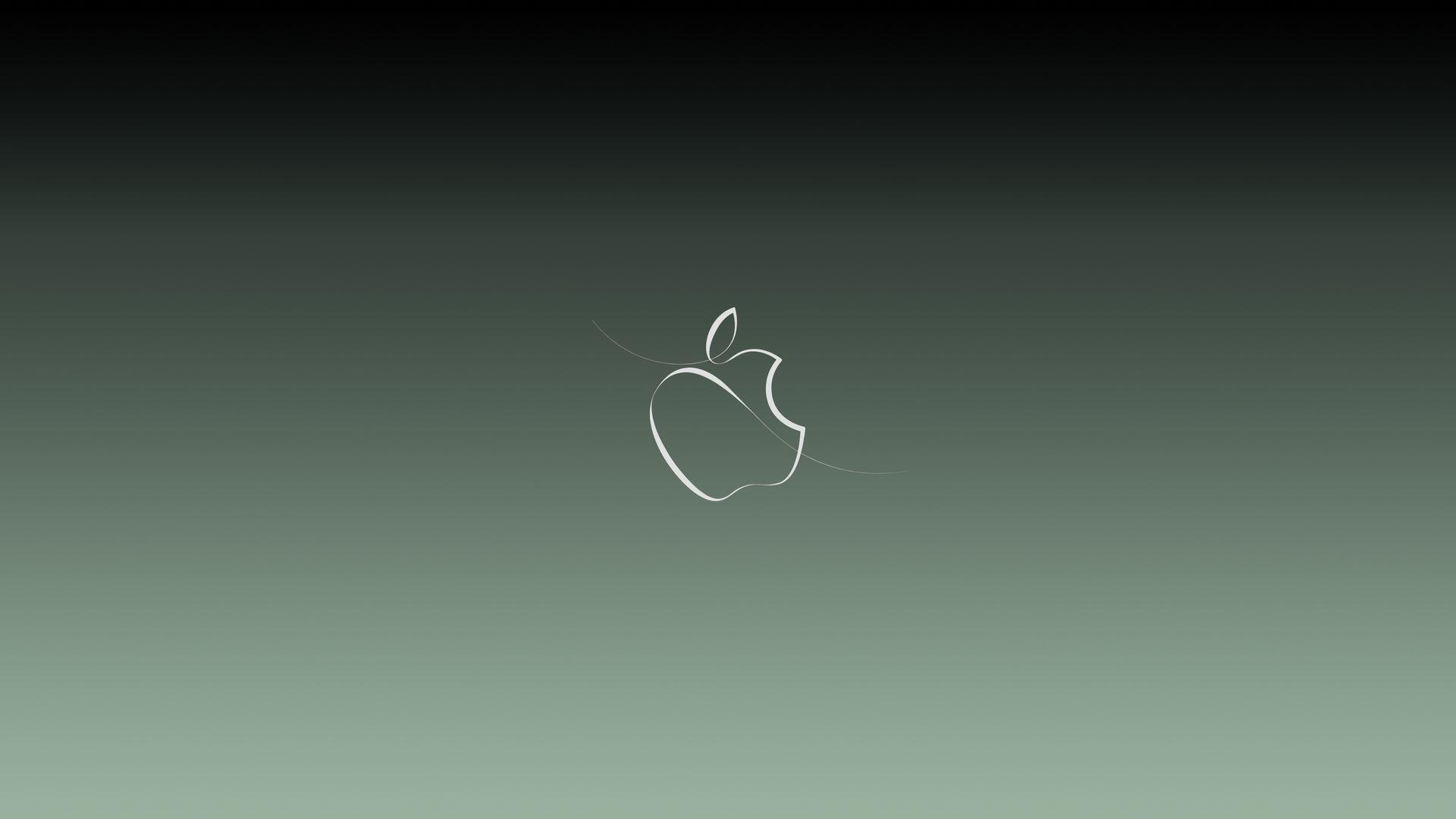 1920x1080 Apple Green Logo Background 4k Laptop Full HD 1080P HD