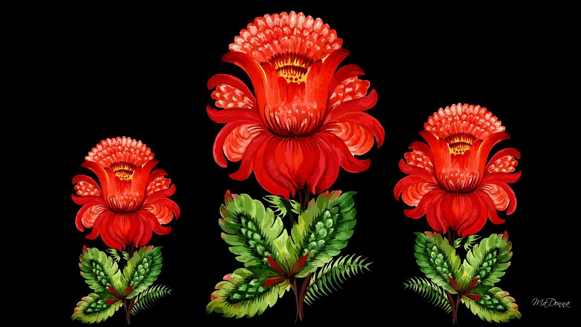 1920x1080 Download 1920x1080 Bright Jungle Flowers wallpaper