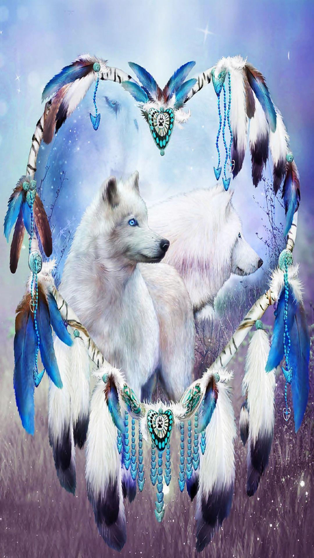 Wolf Dreamcatcher Wallpapers - Top Free Wolf Dreamcatcher Backgrounds ...