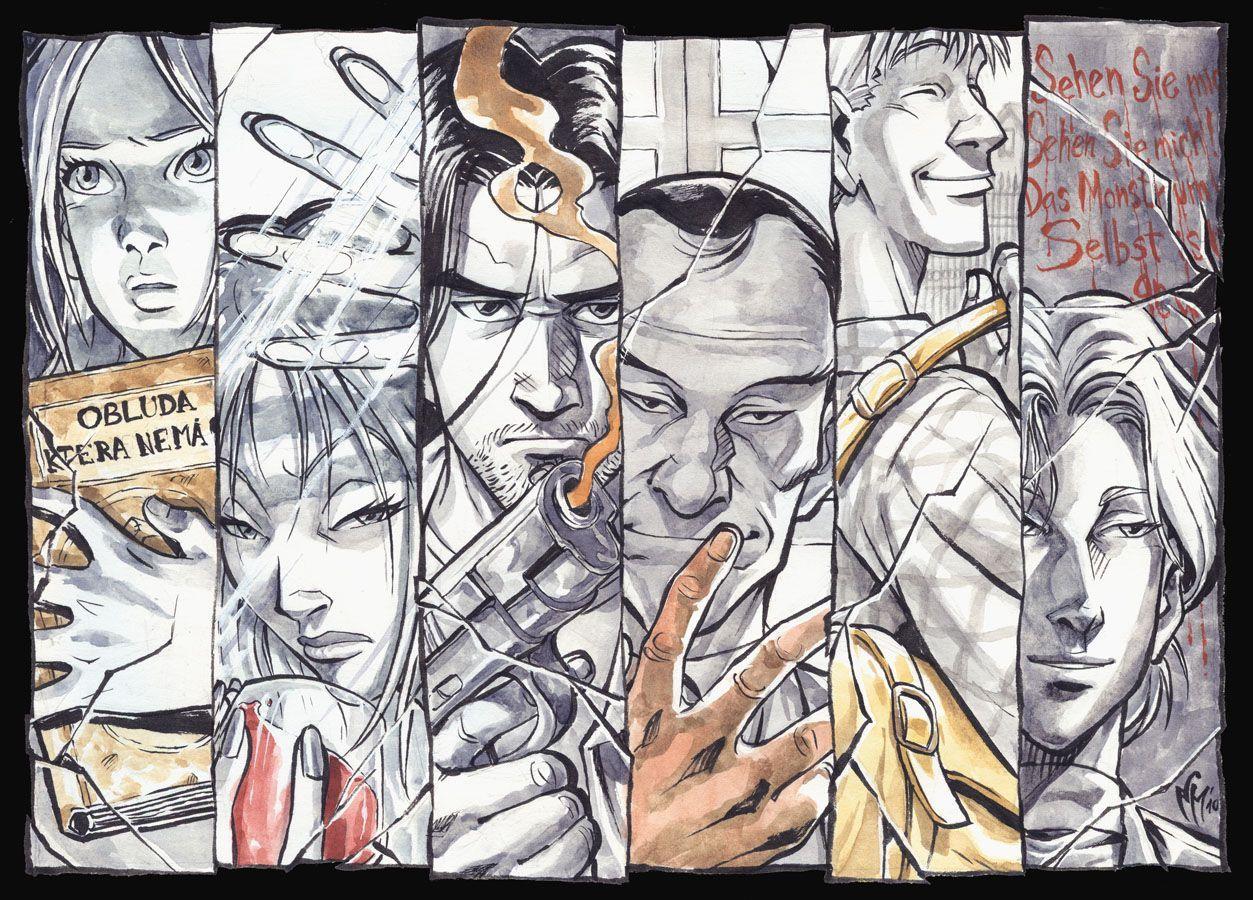 1253x900 Monster. Anime