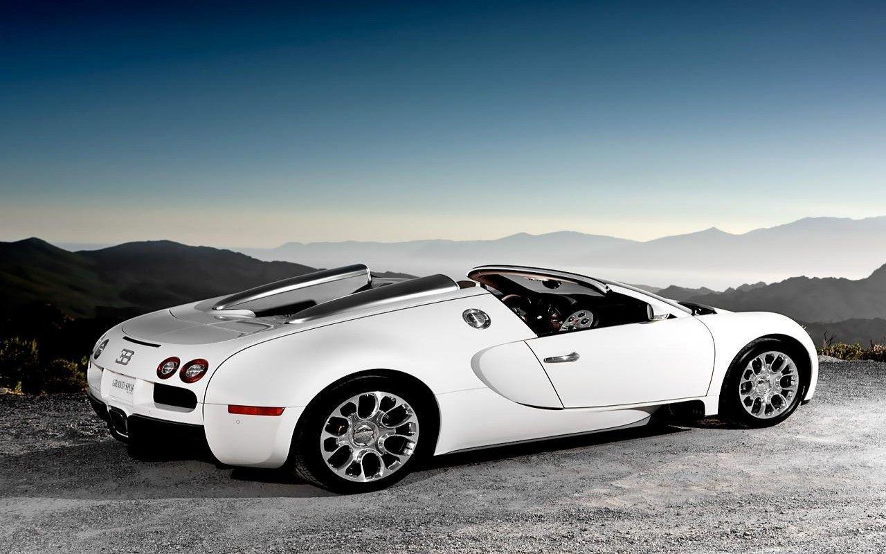 1280x800 Bugatti Veyron Super Sport 2013 In White Cars Wallpaper HD