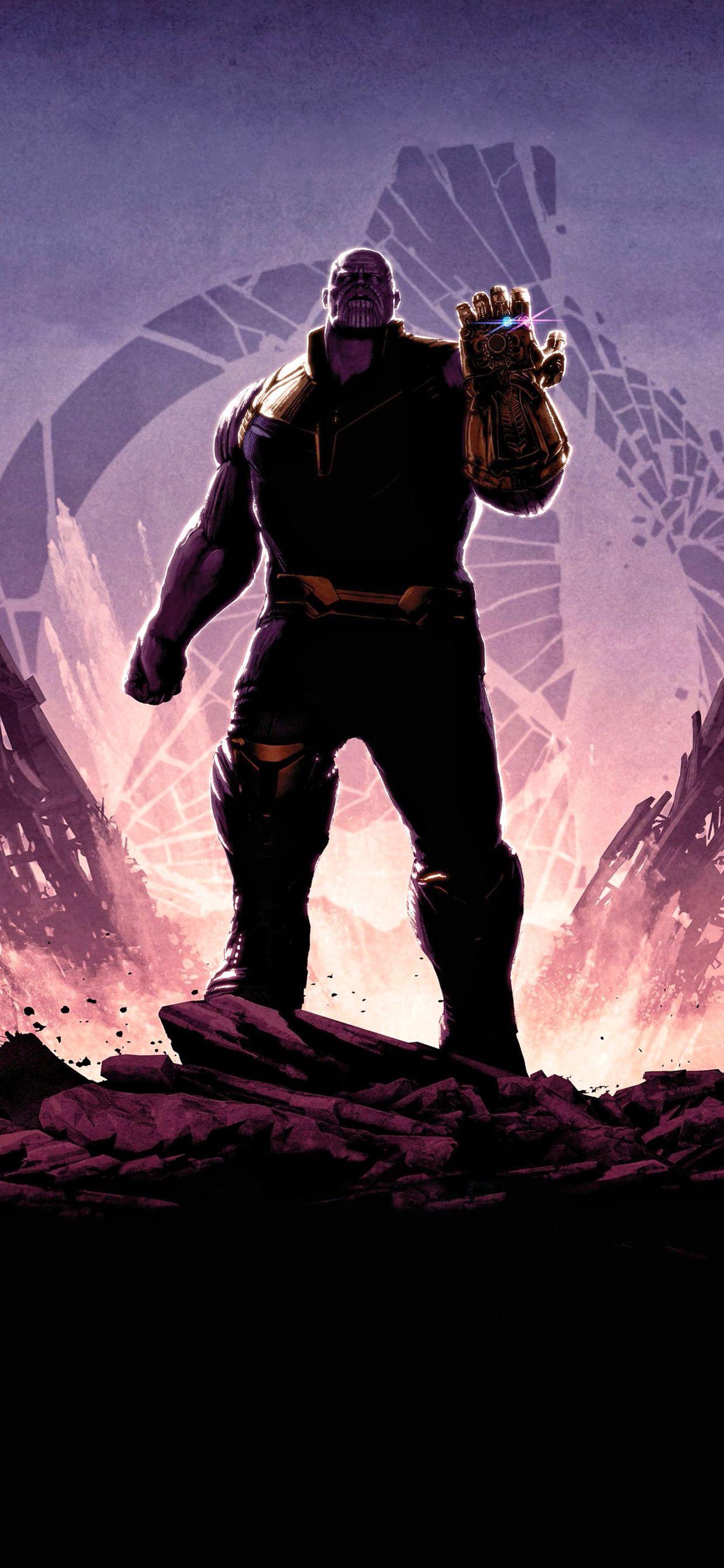 1242x2688 Marvel Thanos iPhone XS MAX Wallpaper, HD Superheroes 4K