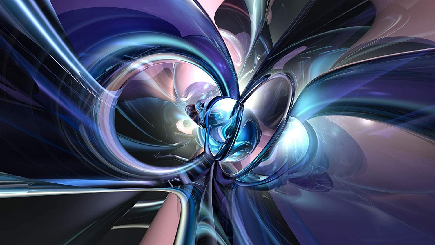 1500x844 Buy Avikalp Exclusive 3D Blue Core of The Glass Assembly Abstract