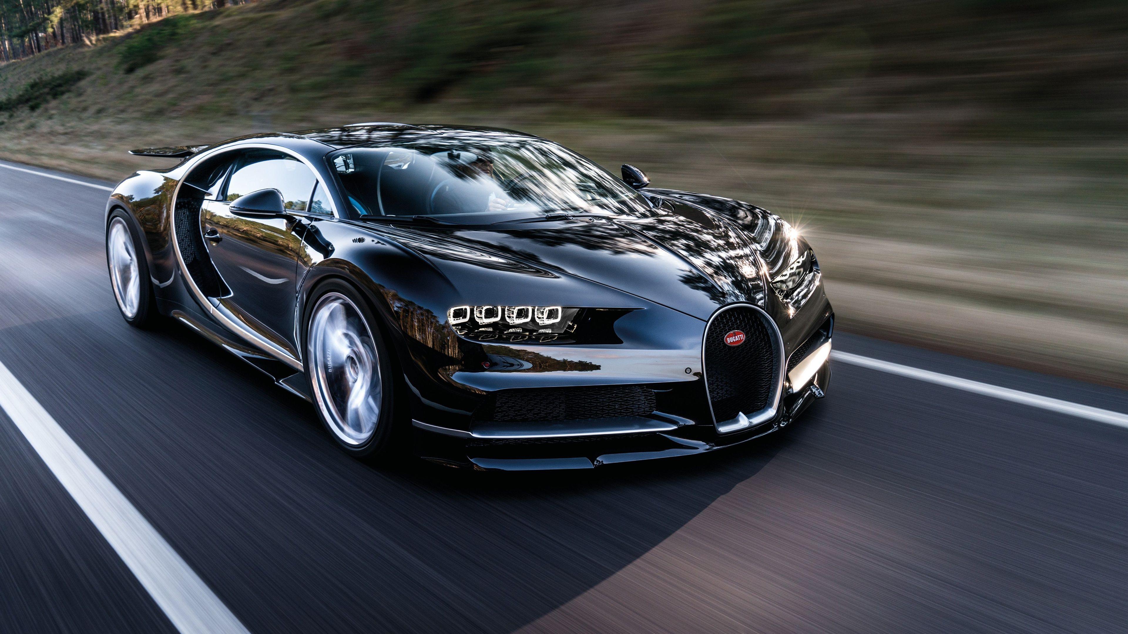 3840x2160 Widescreen Bugatti Chiron Geneva Auto Expo HD Car With Sports Cars