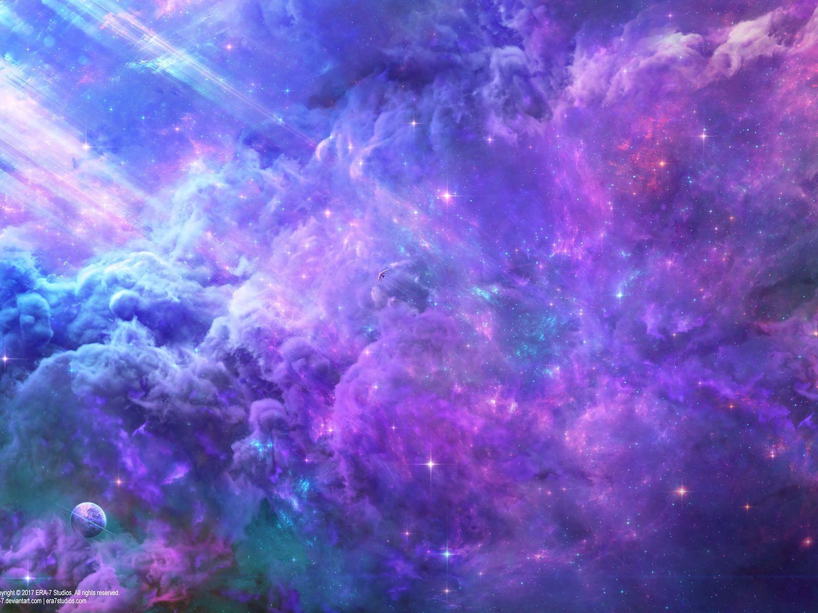 1600x1200 Download wallpaper 1600x1200 space, bright, sky, shine standard 4