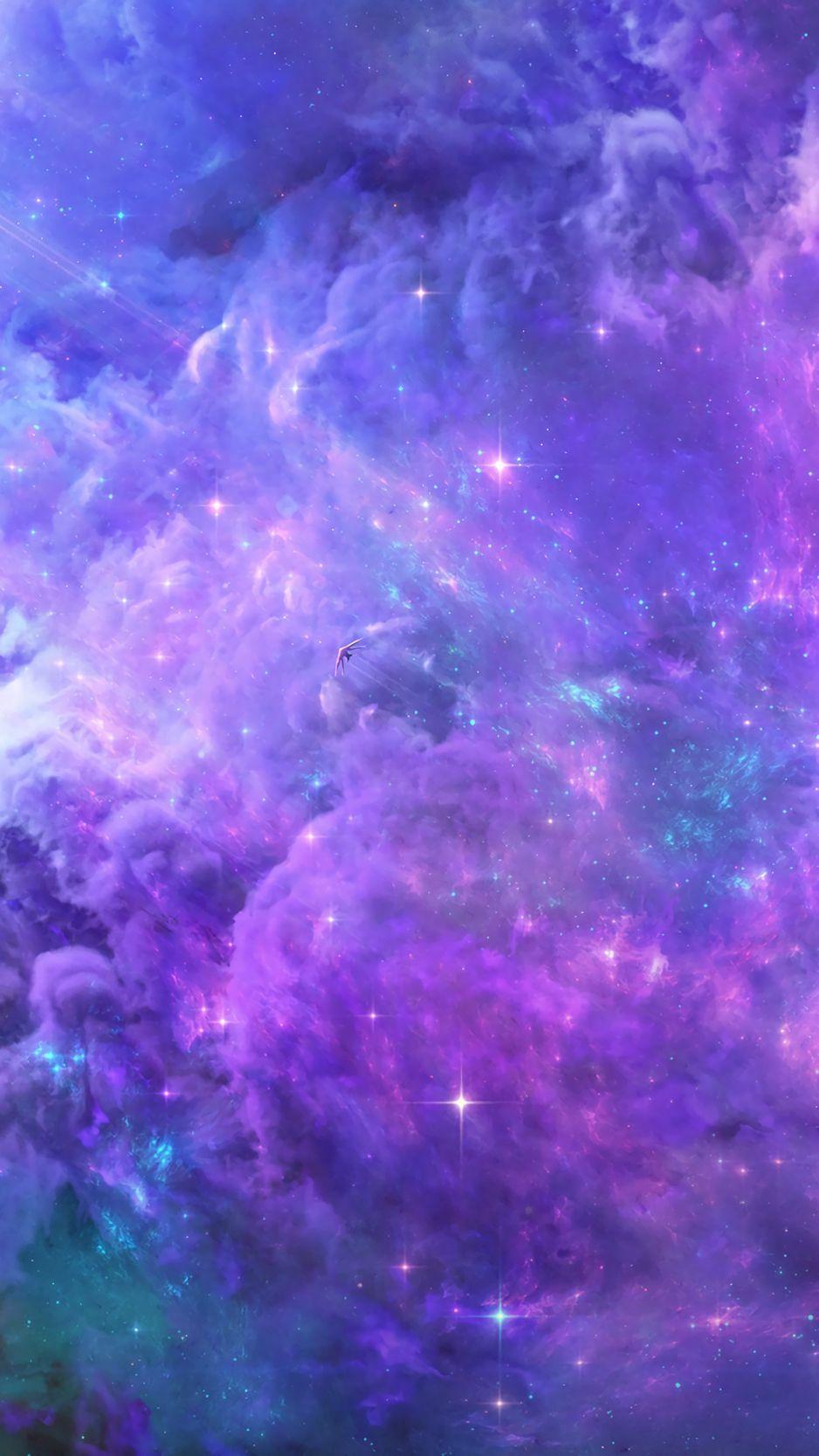938x1668 Download Wallpaper 938x1668 Space, Bright, Sky, Shine Iphone 8 7