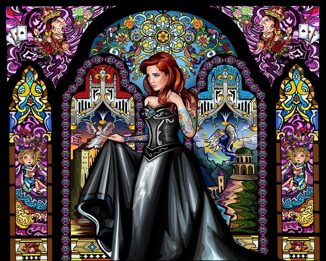 1280x1024 Stained Glass HD Wallpaper and Background Image