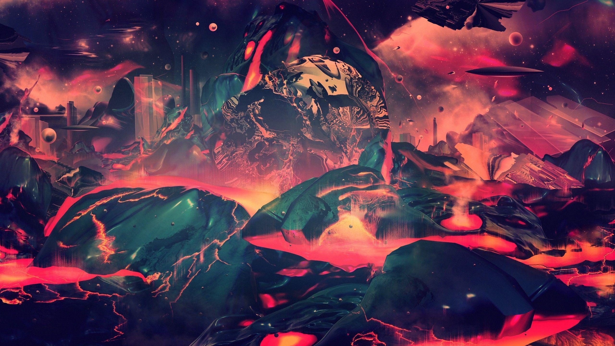 2560x1440 Psychedelic HD Wallpaper
