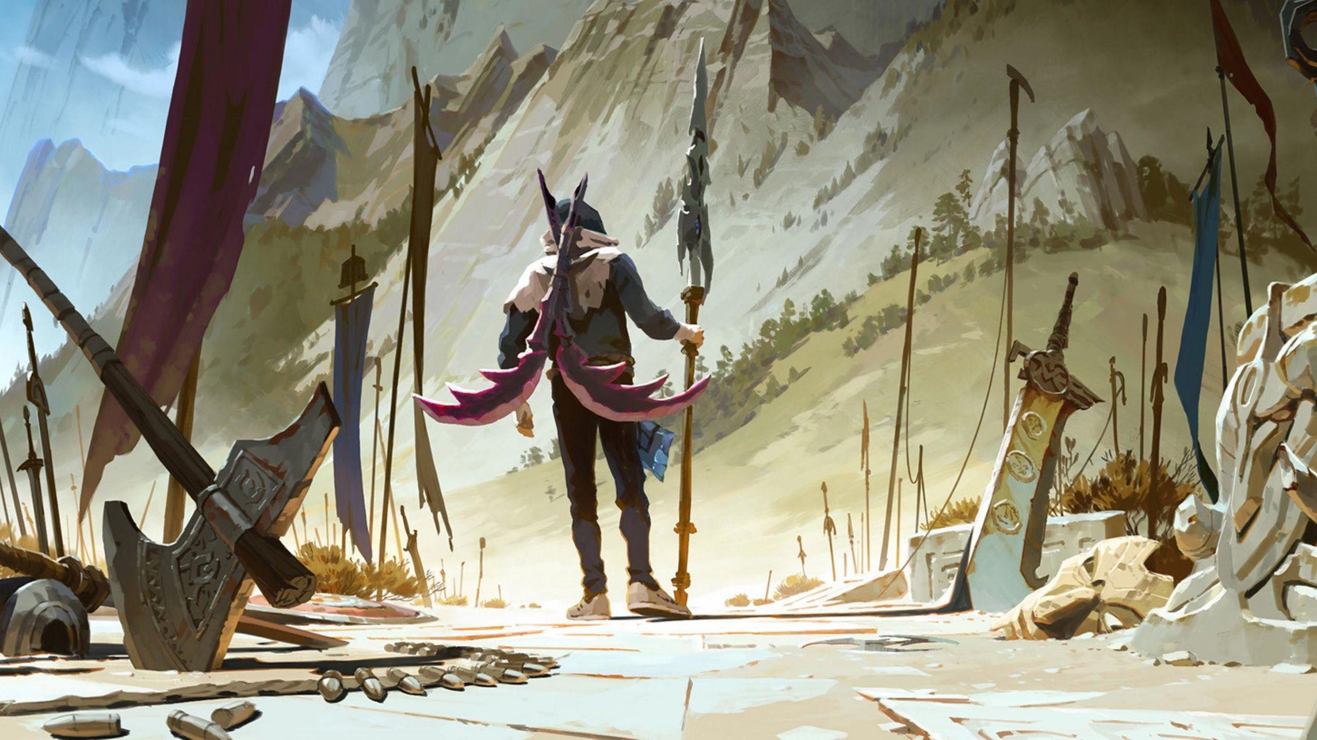2560x1440 Rise, warrior, League of Legends wallpaper