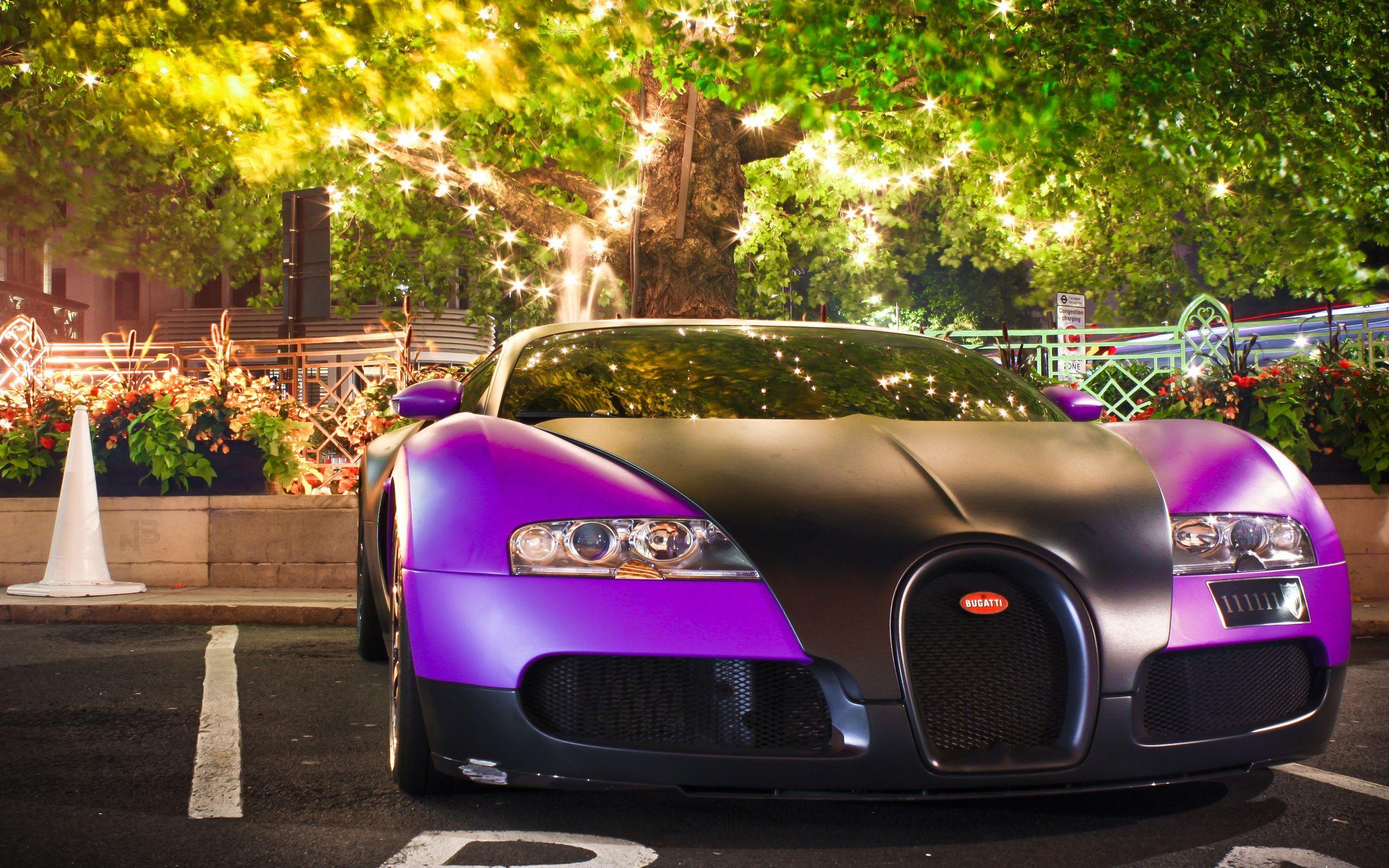 2560x1600 Purple Bugatti Veyron Car /purple Bugatti