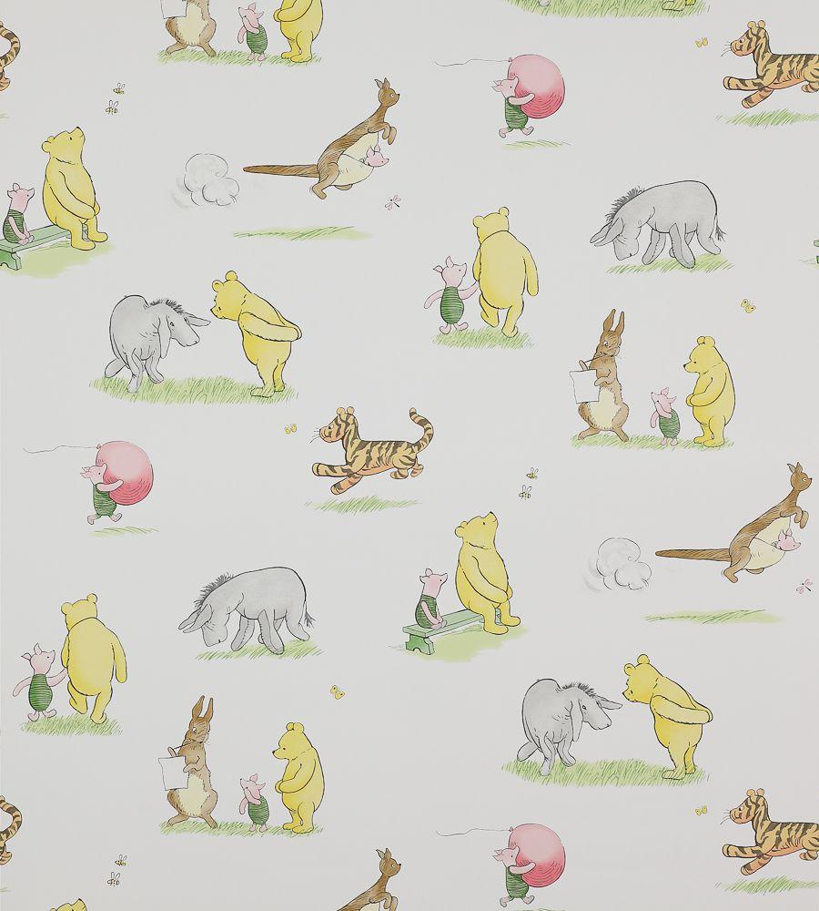 900x1000 Jane Churchill the Pooh & Friends Wallpaper