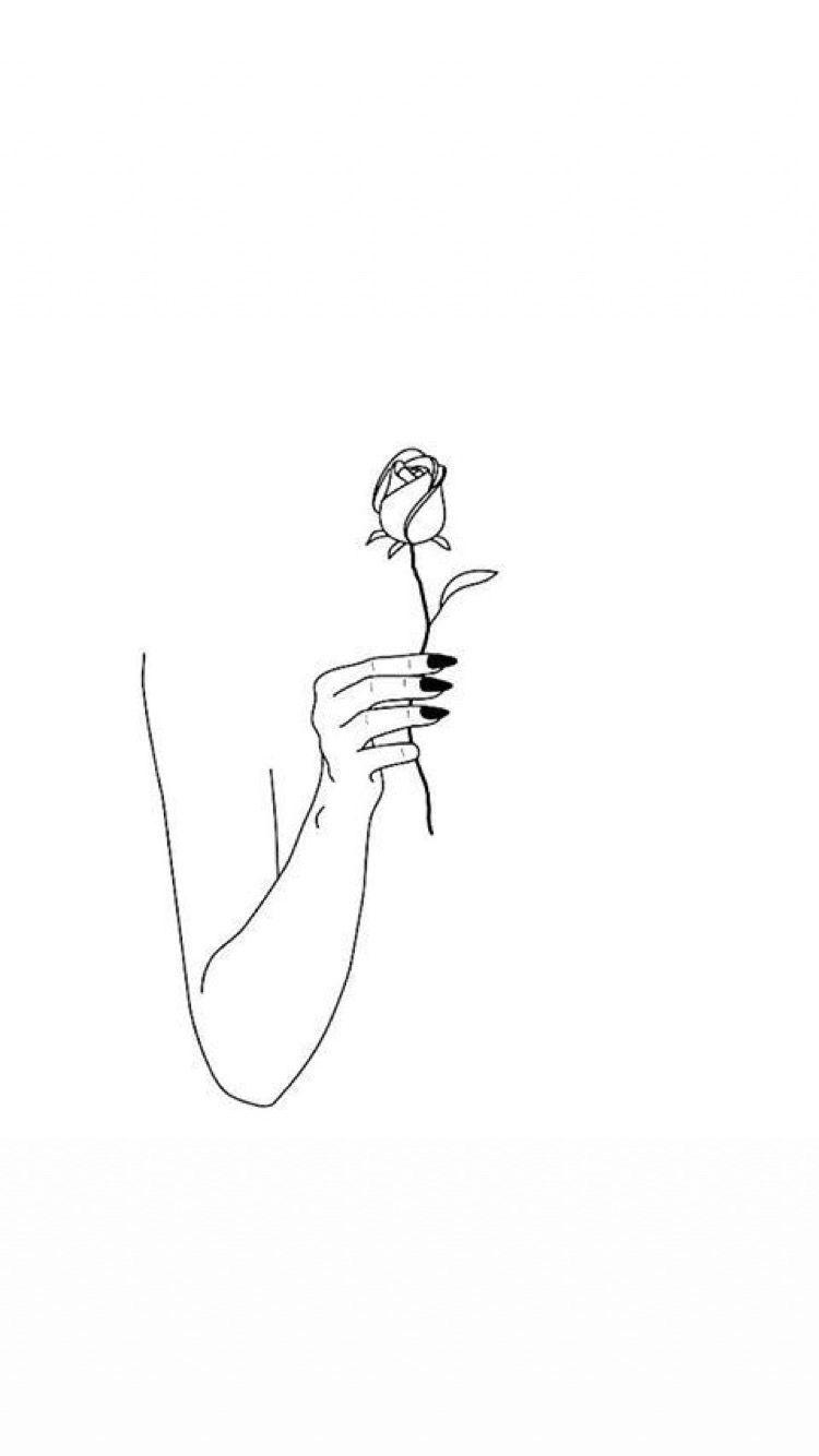 750x1334 Lovely for lover couple. Line art drawings, Minimalist drawing