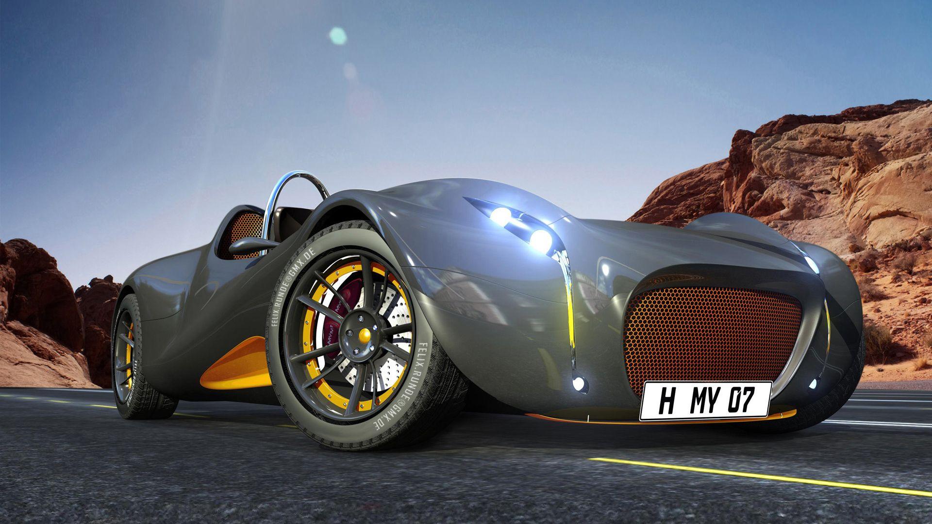 1920x1080 Black Modified Car In Race