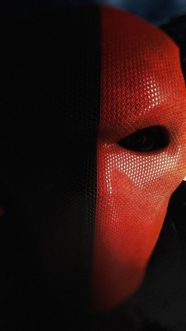 720x1280 great wallpaper Super villain, Deathstroke, mask, dark, art
