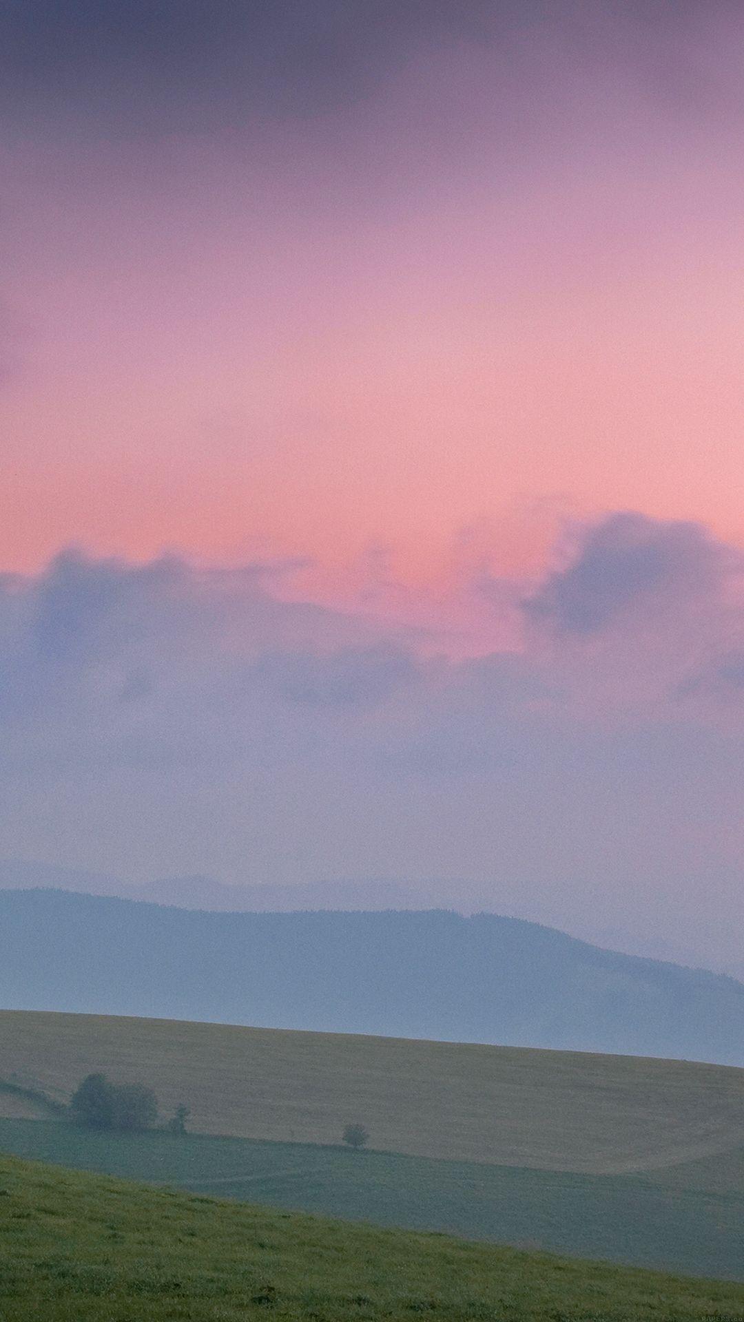 1080x1920 Sky Pink Nature Mountain Morning iPhone 8 Wallpaper. Pink nature