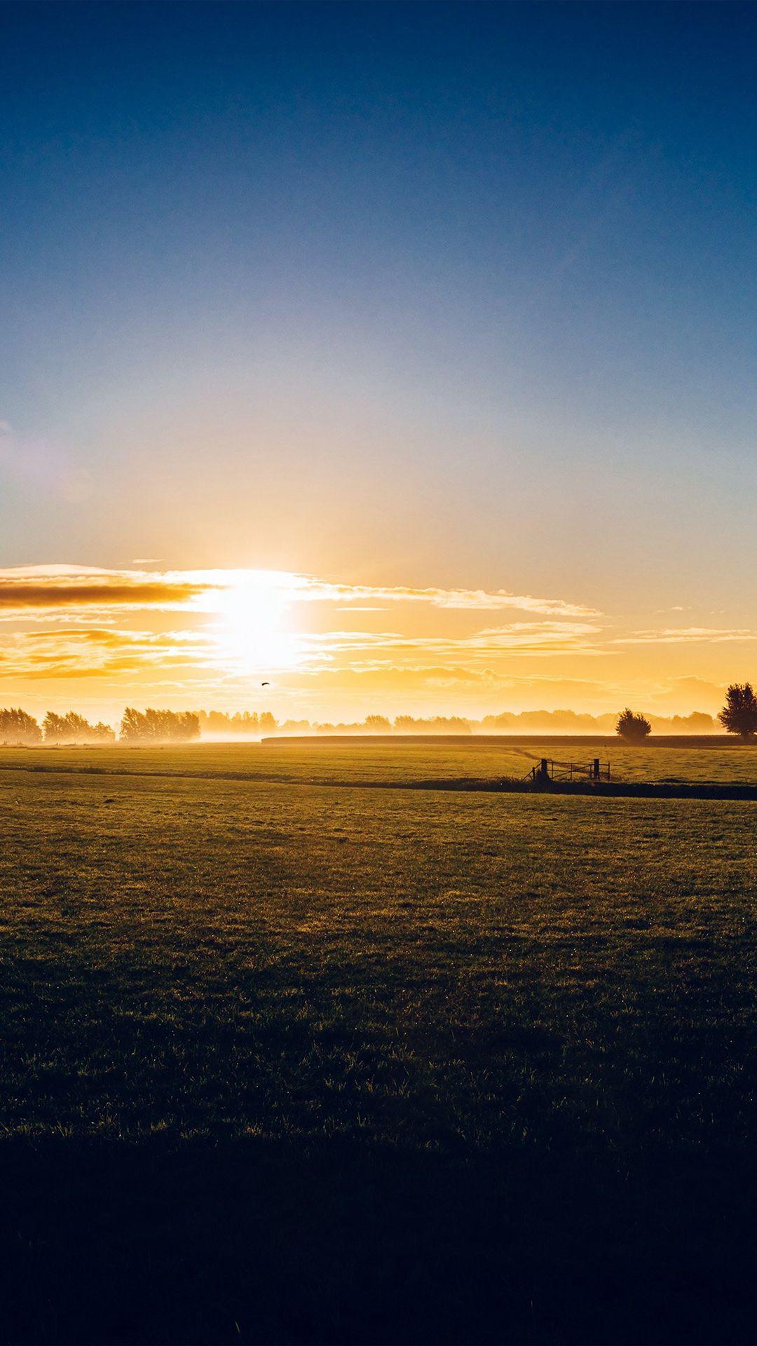 1080x1920 Free download Sunny Morning Farm Peace Nature iPhone 8 Wallpaper