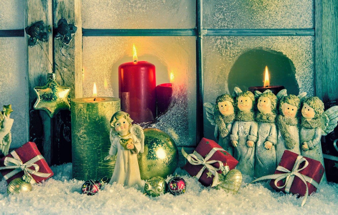 1332x850 Wallpaper decoration, toys, candles, angels, New Year, Christmas, Christmas, vintage, New Year, decoration, Happy, Merry image for desktop, section новый год