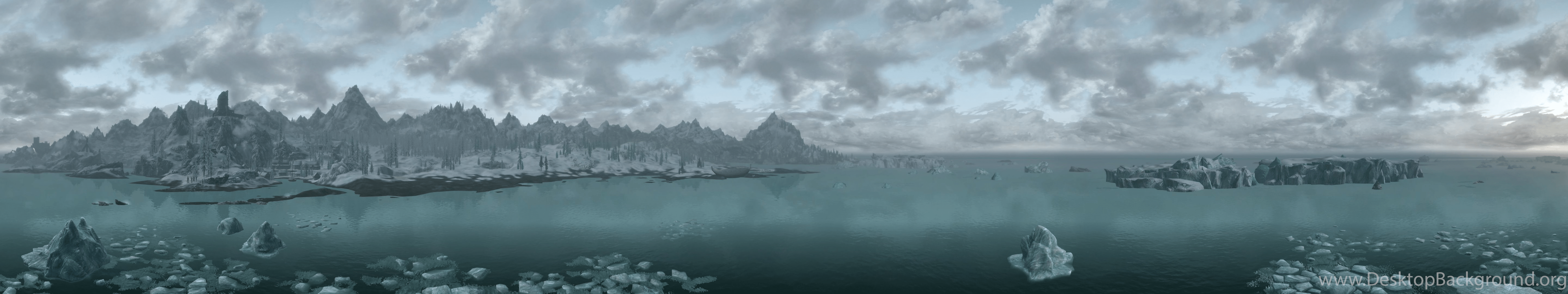 5760x1080 Skyrim Eyefinity Wallpaper Nerd Art Nerd Forum Desktop Background