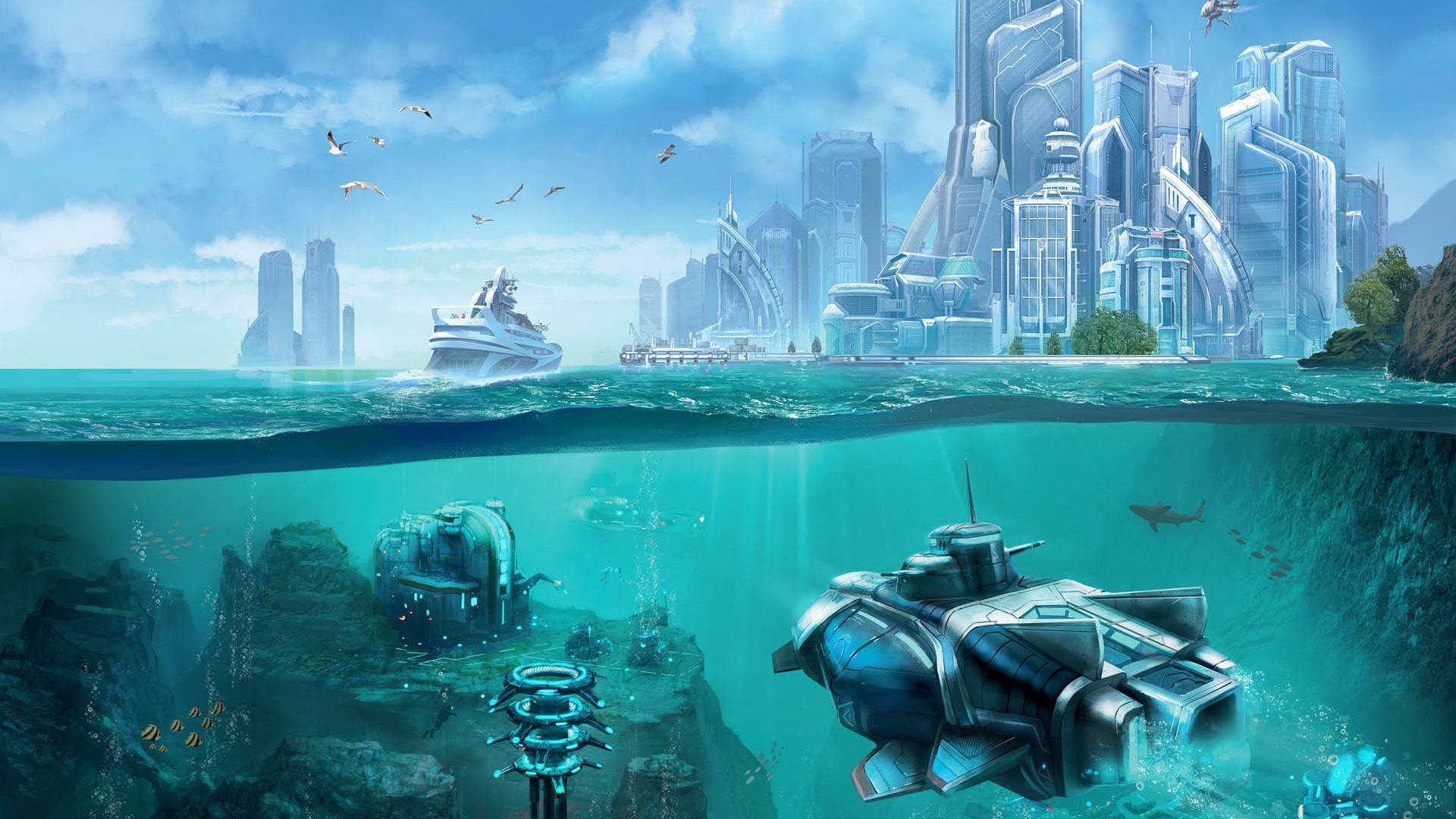 1920x1080 anno, futuristic city, anno 2070 ocean, future