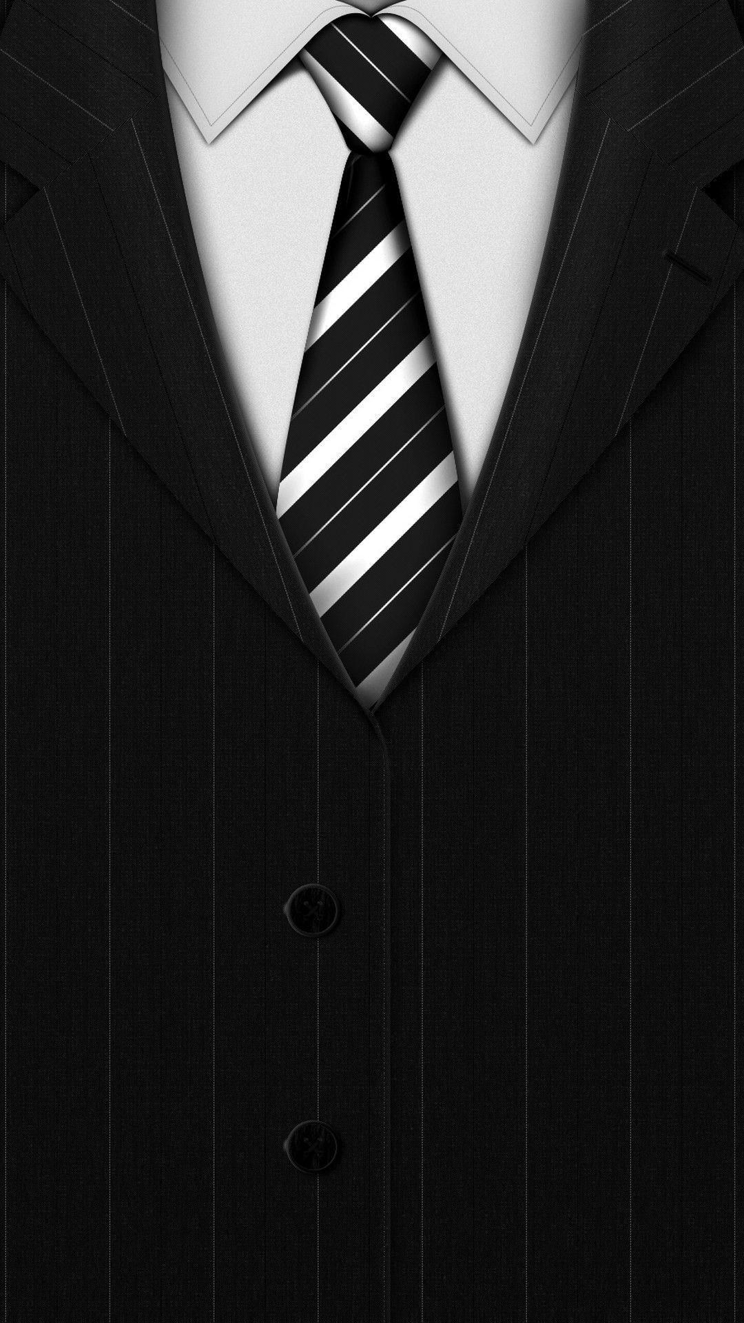 1080x1920 Abstract Black Suit Tie Background iPhone 8 Wallpaper Download