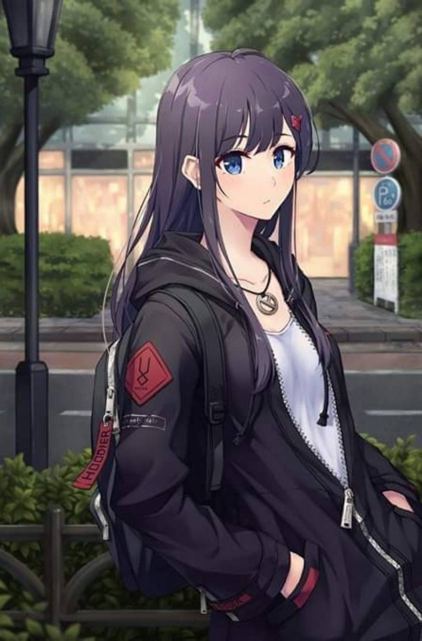 842x1280 Cool anime girl wallpaper