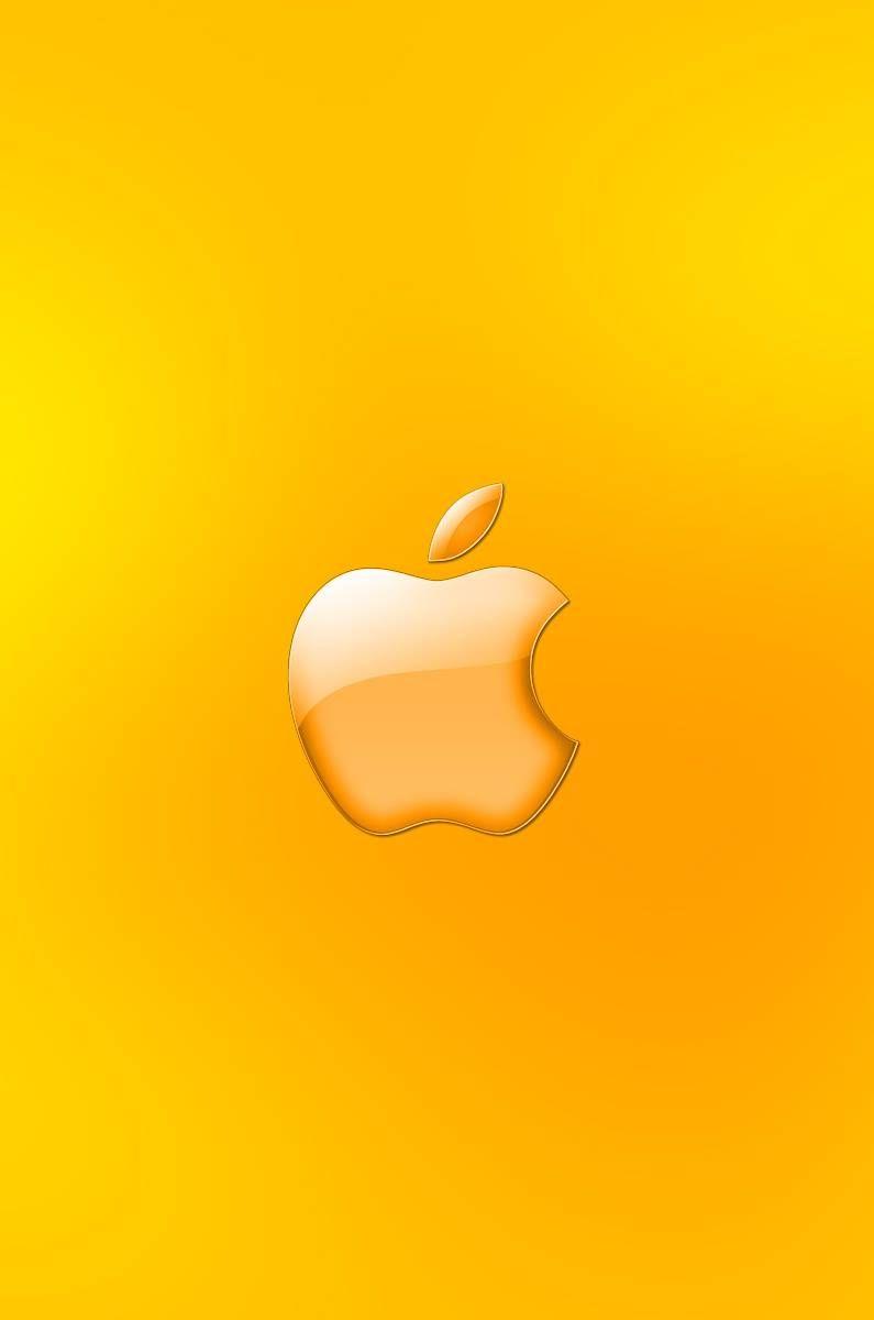 795x1200 Golden Apple Logo wallpaper