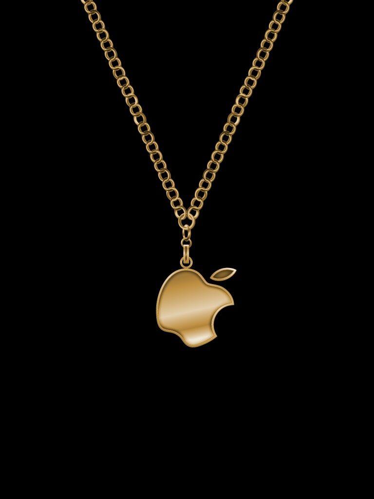 768x1024 Computers Gold Chain iPhone HD Wallpaper Free