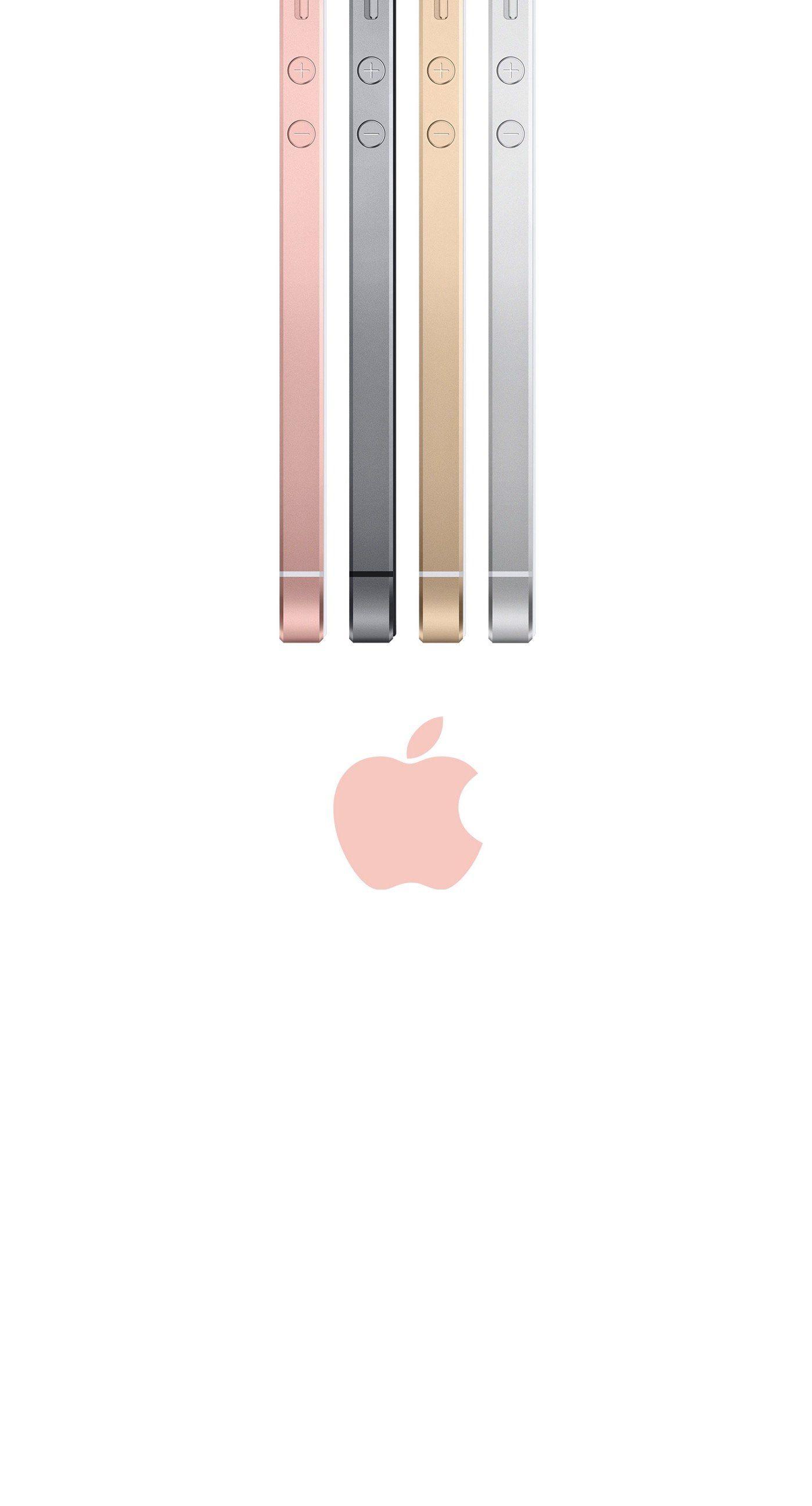 1398x2592 Rose Gold Apple Wallpaper