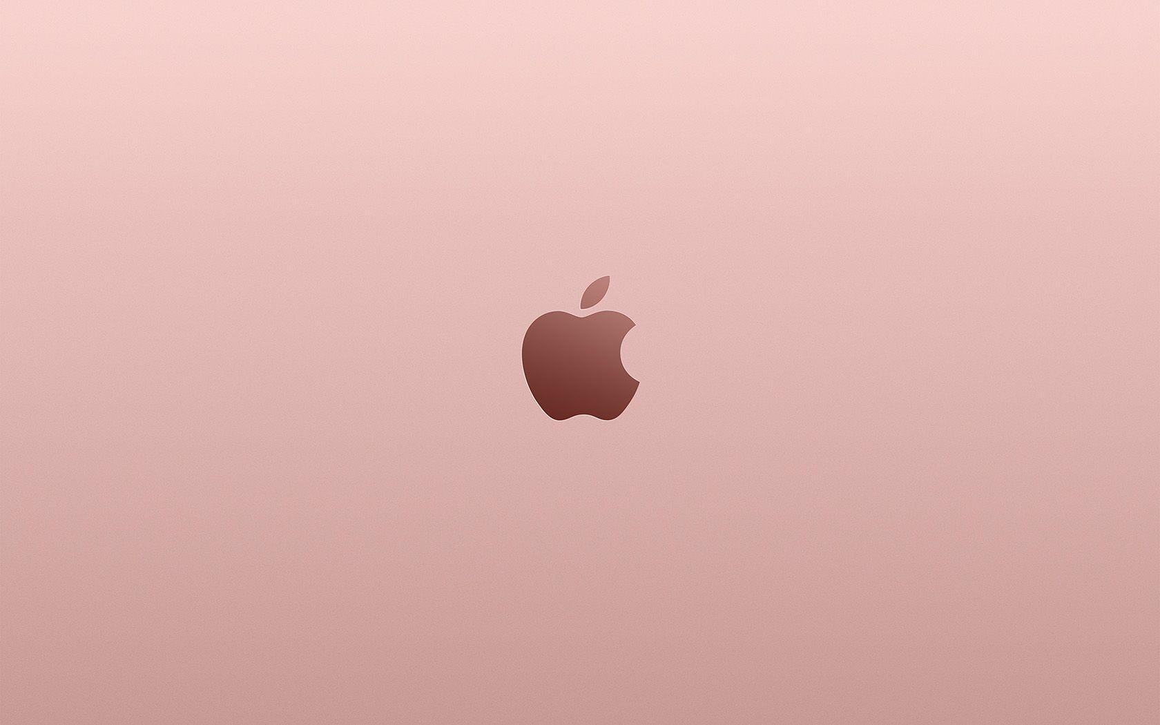 1680x1050 wallpaper for desktop, laptop. apple pink rose gold minimal