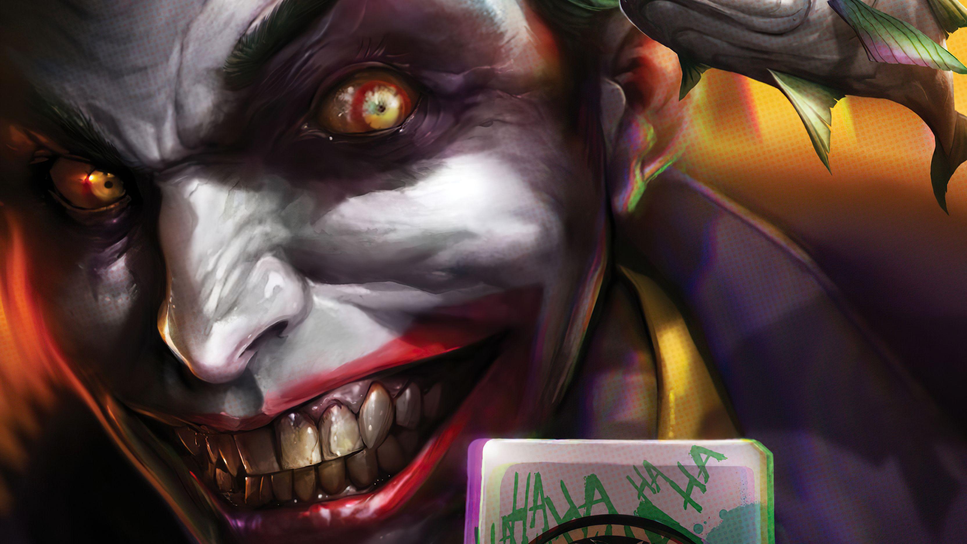 3330x1873 Crazy Joker DC Comic Wallpaper, HD Superheroes 4K Wallpaper