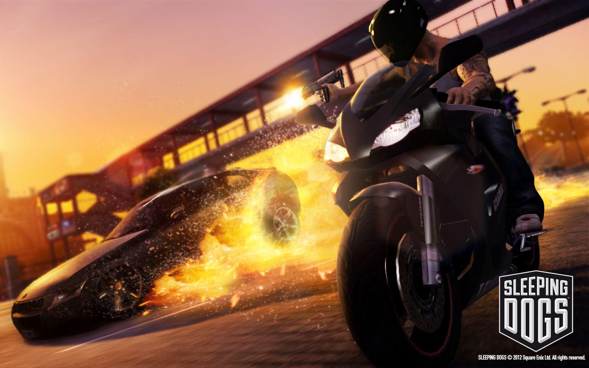 1920x1200 Sleeping Dogs Bike Wallpaper