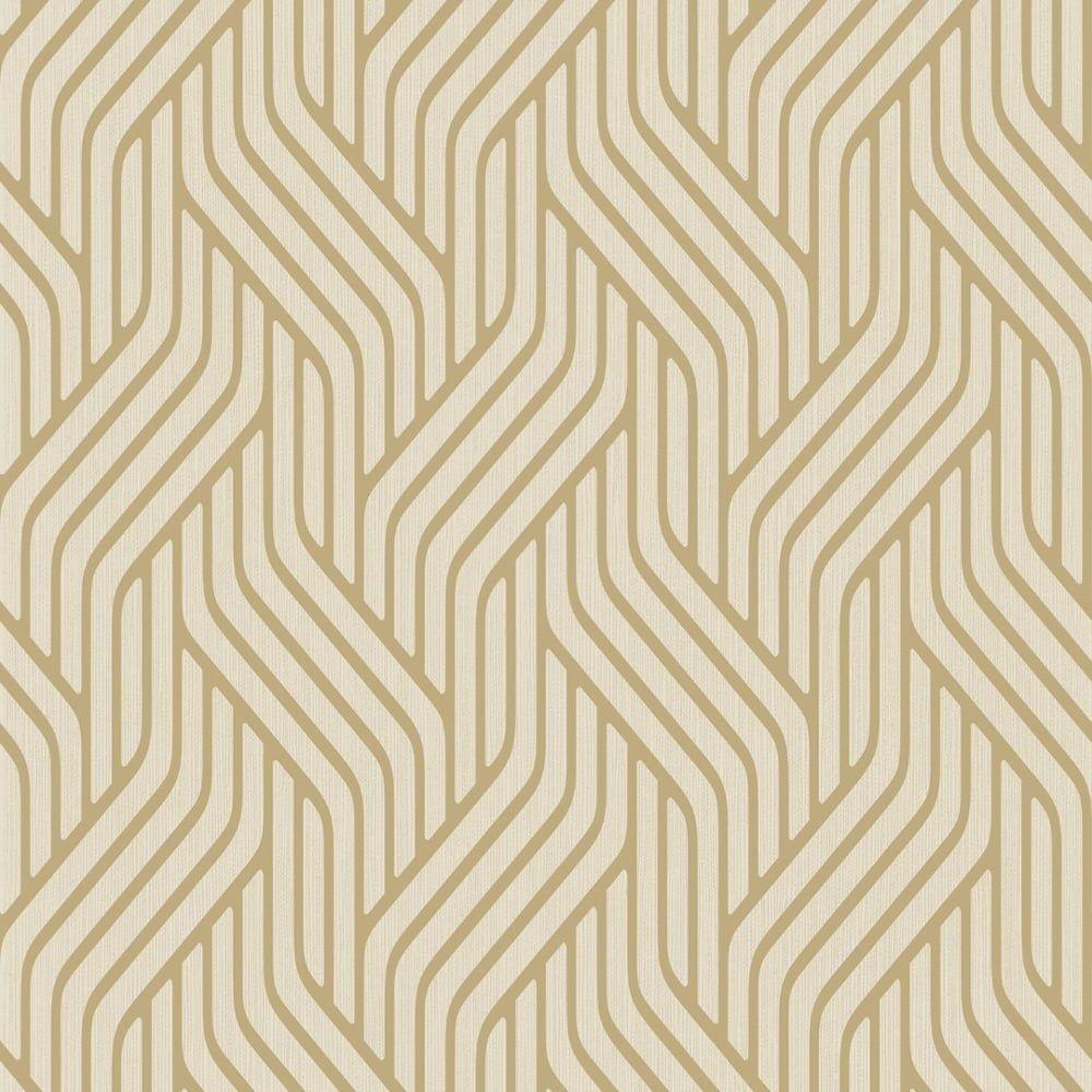 1000x1000 Holden Pembrey Stripe Pattern Wallpaper Metallic Textured Motif