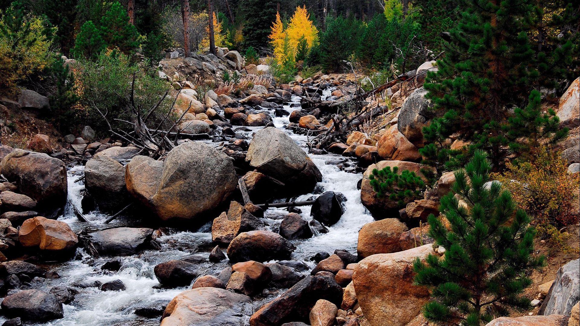 1920x1080 Nature wallpaper, waterfalls, Dimgray, Darkgray, Rosybrown