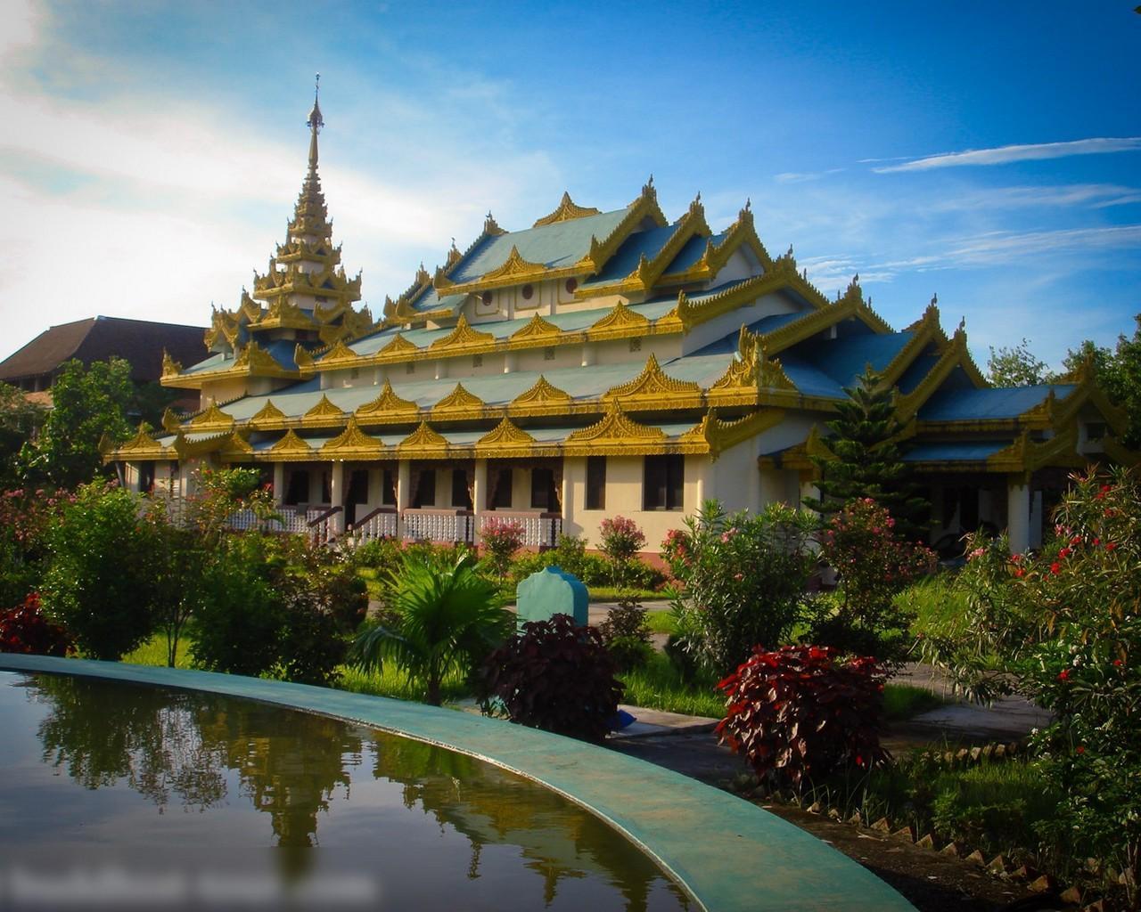 1280x1024 Lumbini Buddhism Wallpaper for Android