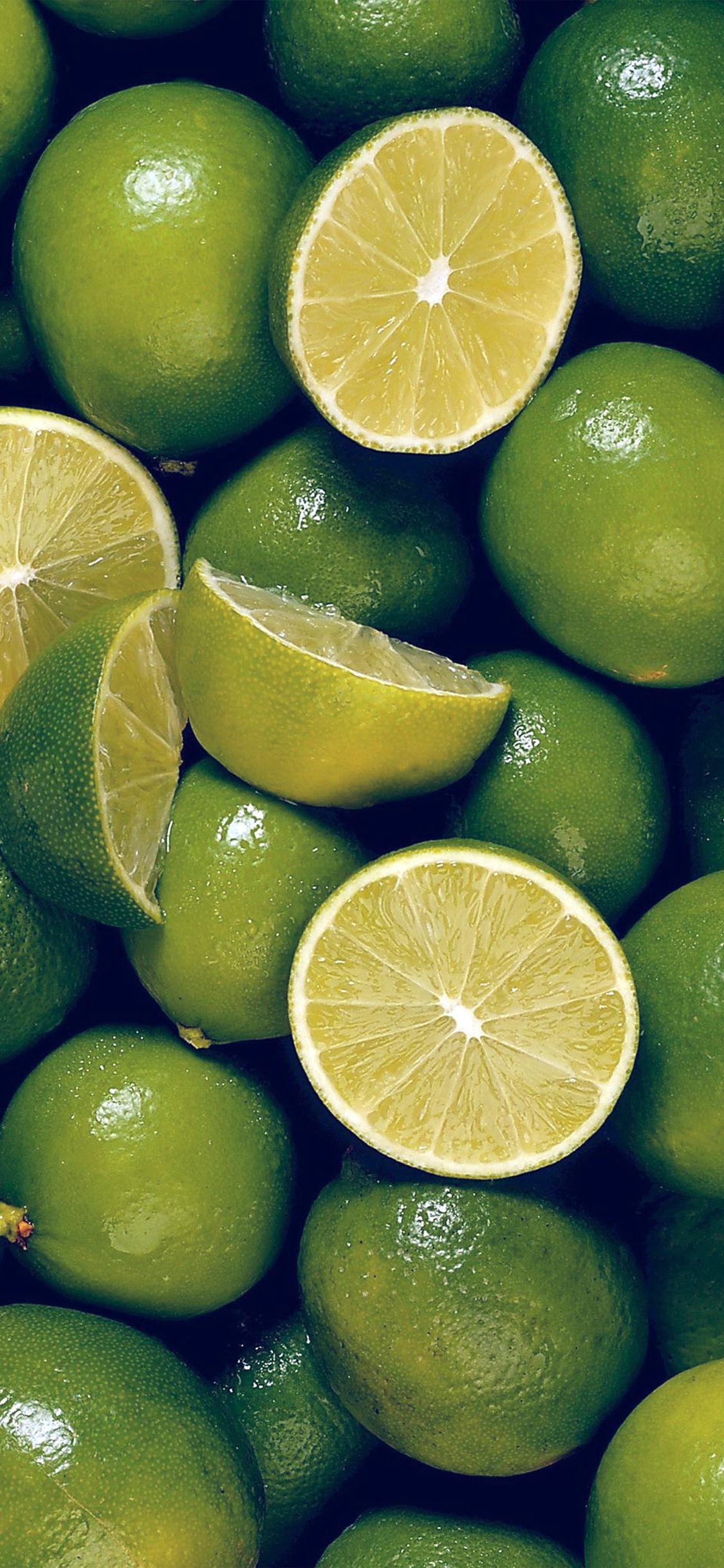 1125x2436 Line Fruit Green Nature Pattern Blue Wallpaper